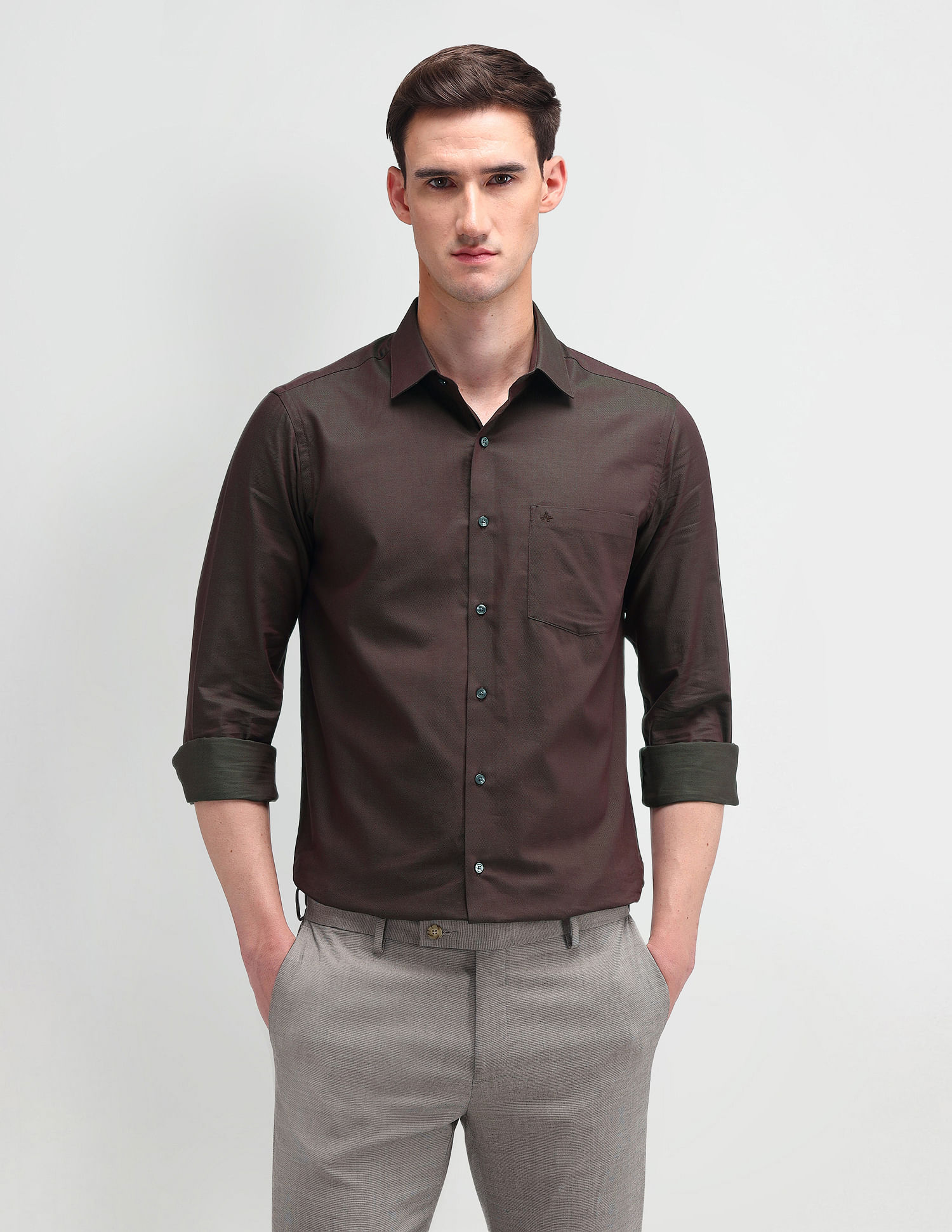 Arrow Liberty Classic Fit Textured Shirt