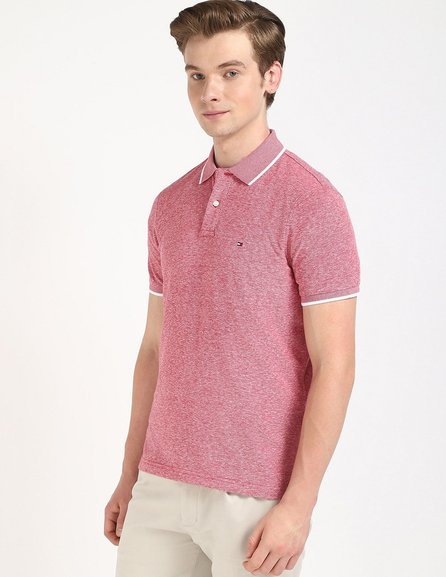 Tommy Hilfiger Printed Regular-Fit Cotton Polo Shirt