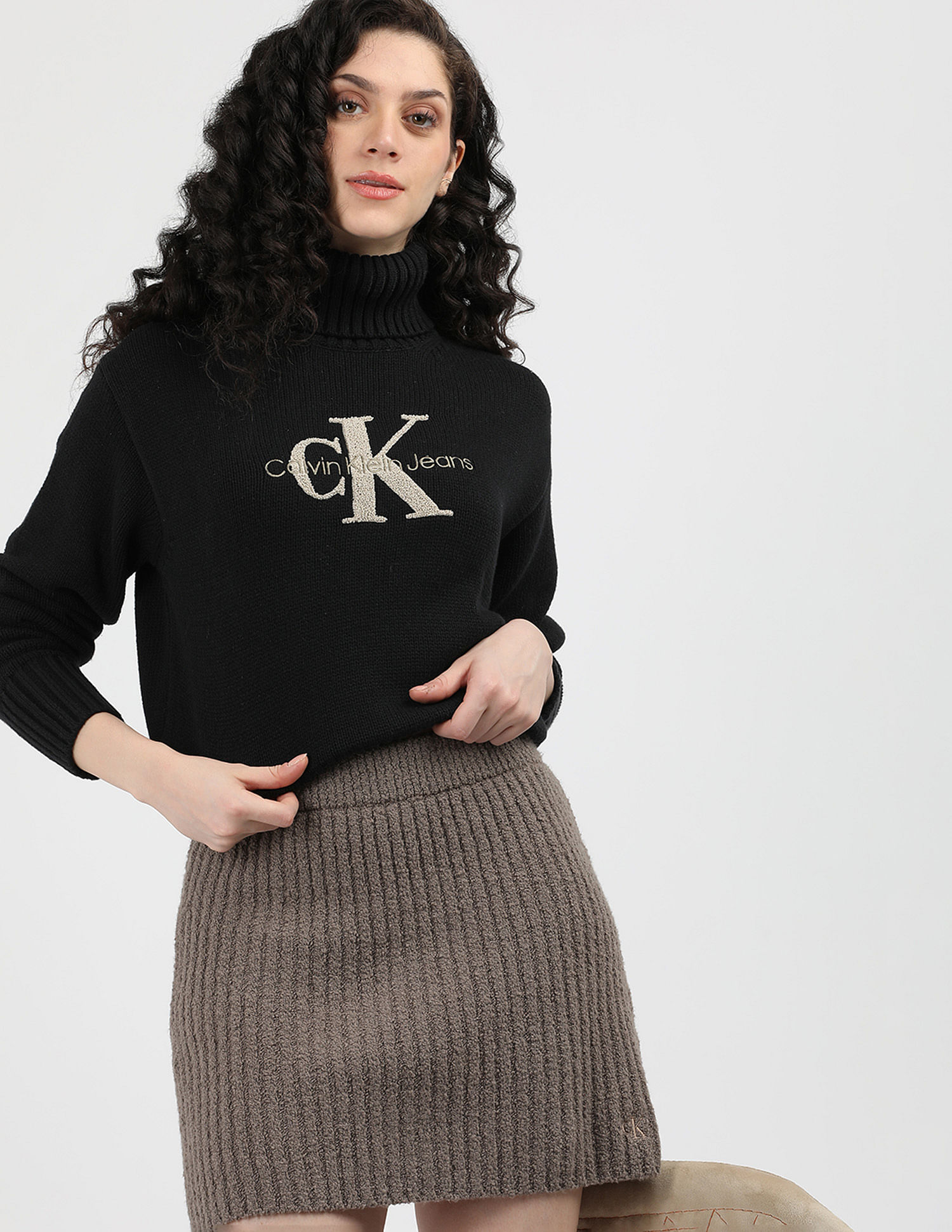 Buy Calvin Klein Jeans Chenille Monologo Sweater NNNOW