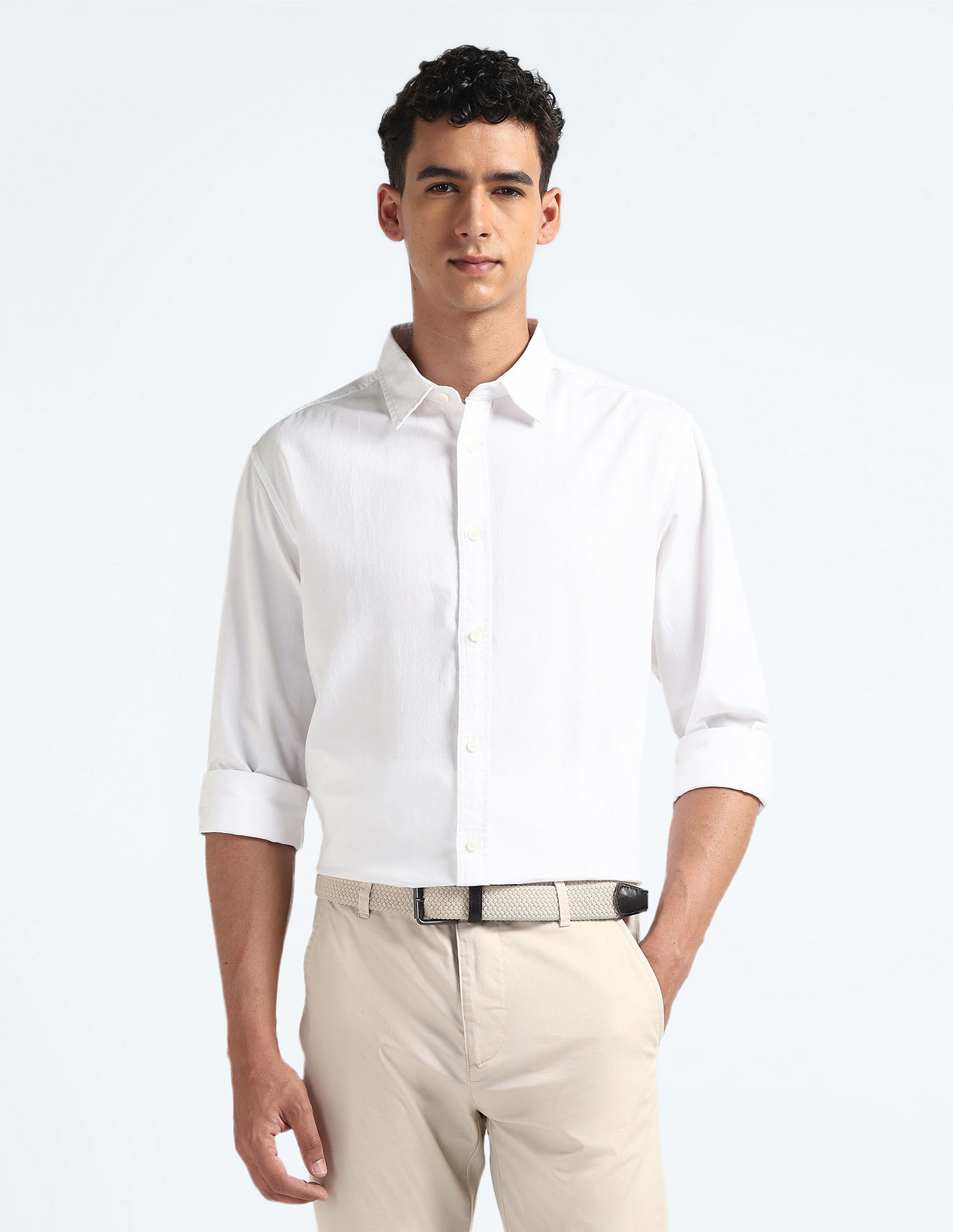 Flying Machine Pure Cotton Slim Shirt