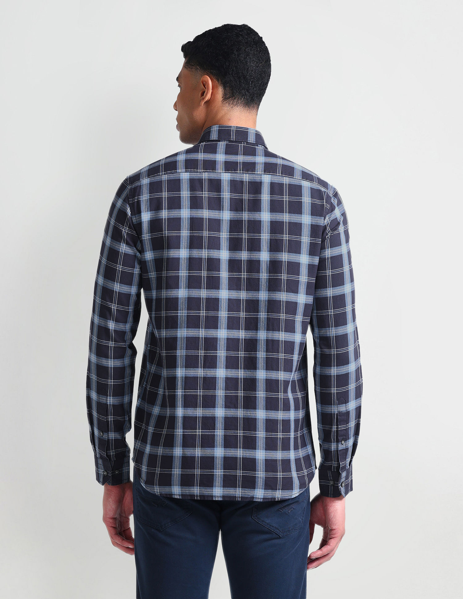 Arrow Sport Tartan Check Long Sleeve Shirt