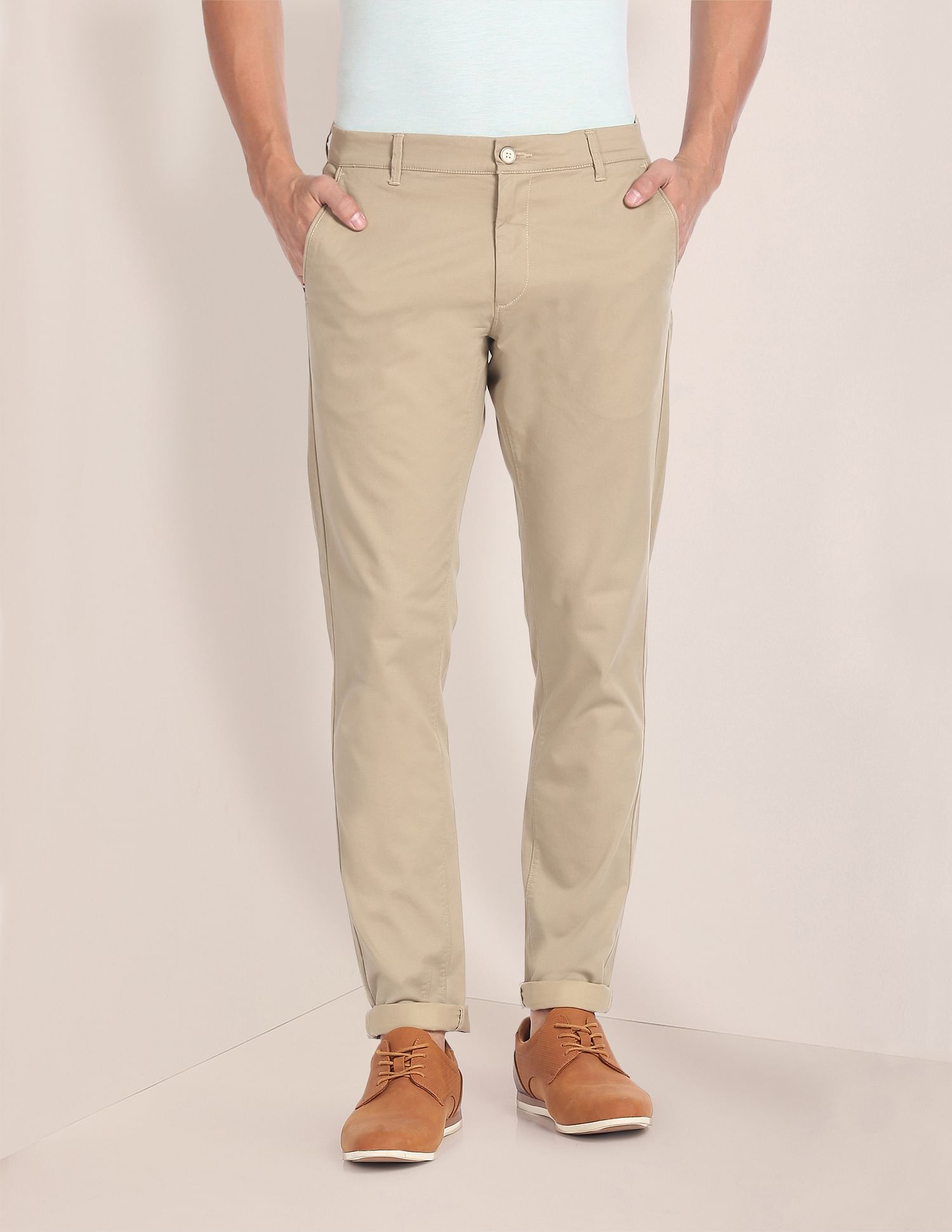 U.S. Polo Assn. Mid Rise Geometric Print Trousers