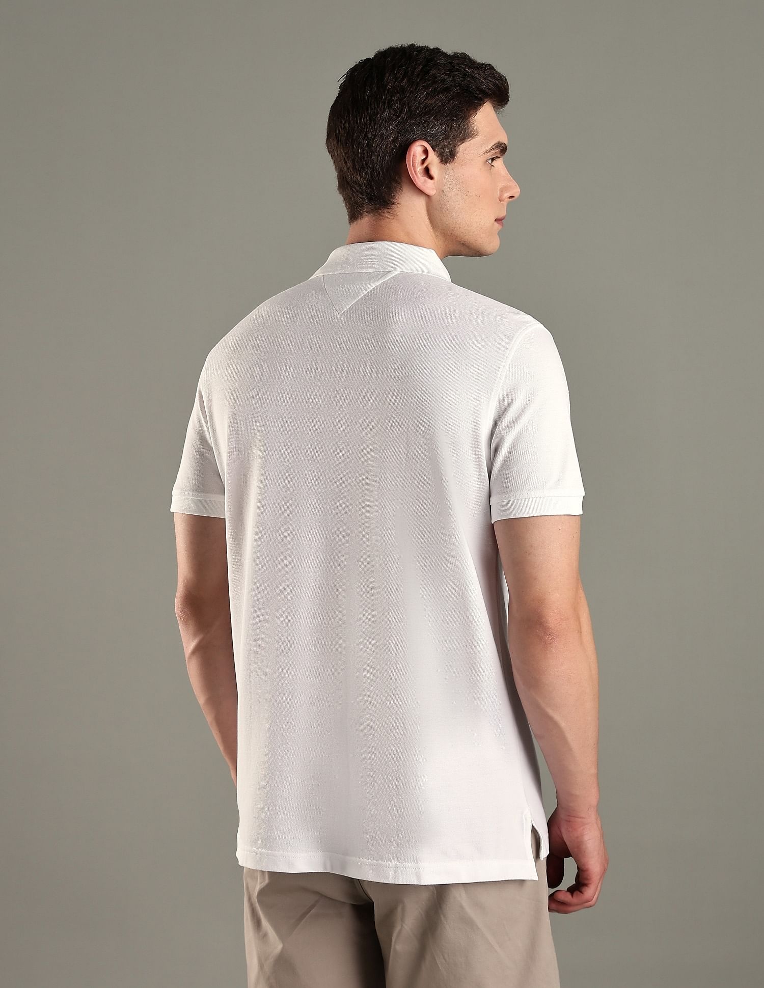 Tommy Hilfiger Embroidered Logo Regular-Fit Cotton Polo T-Shirt