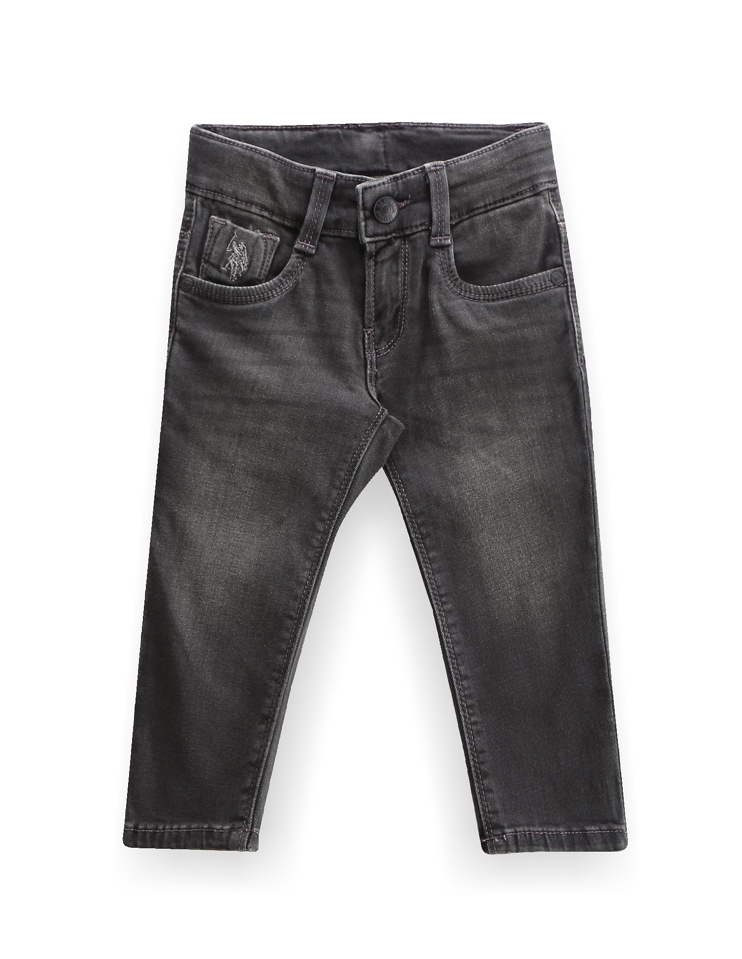 U.S. Polo Assn. Kids Boys Stone Wash Slim Jeans