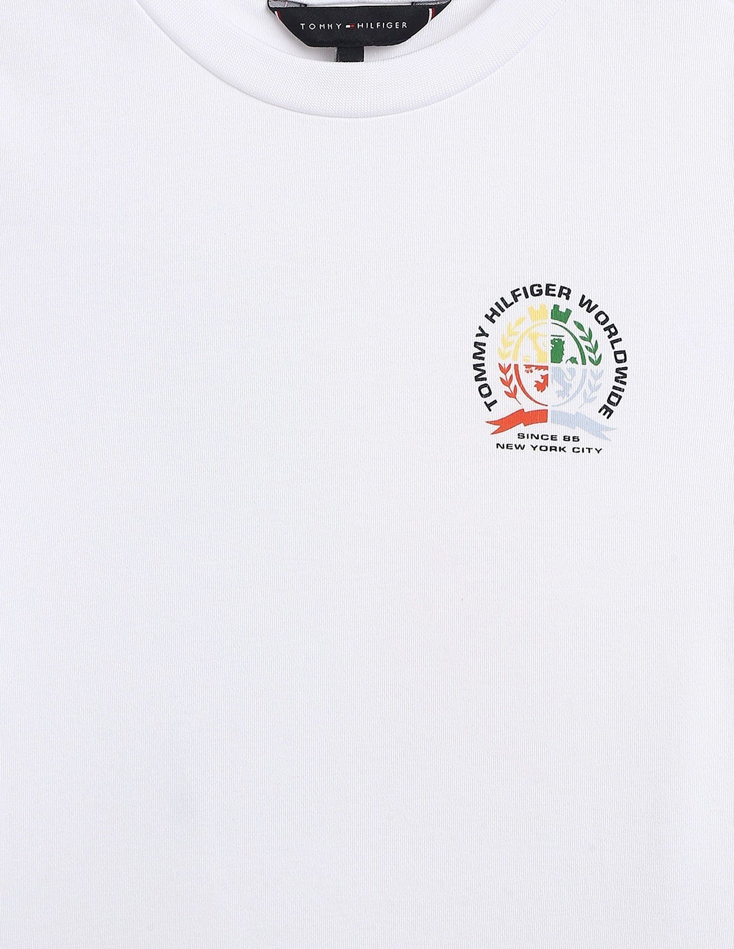 Tommy Hilfiger Kids Boys Logo Regular-Fit Cotton T-Shirt