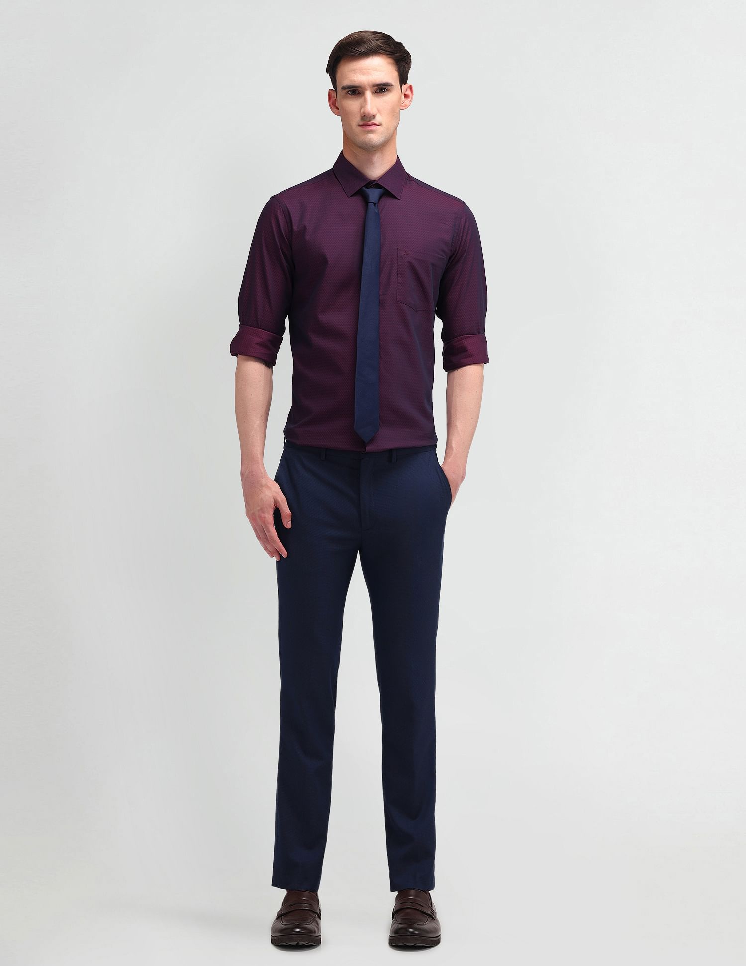 Arrow Liberty Classic Fit Textured Shirt