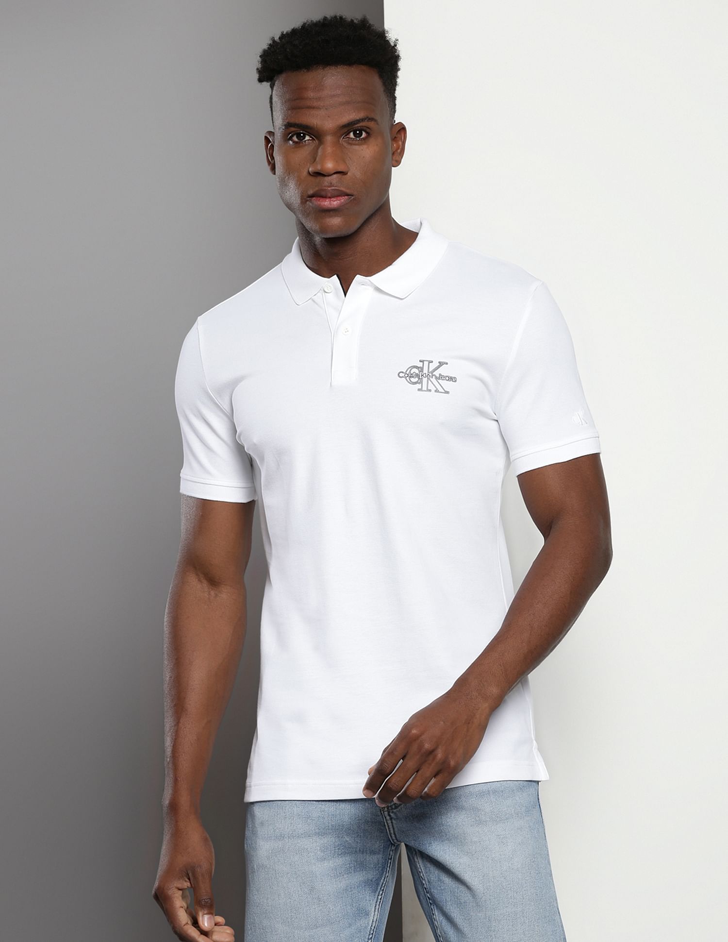 Calvin Klein Slim Fit Solid Polo Shirt