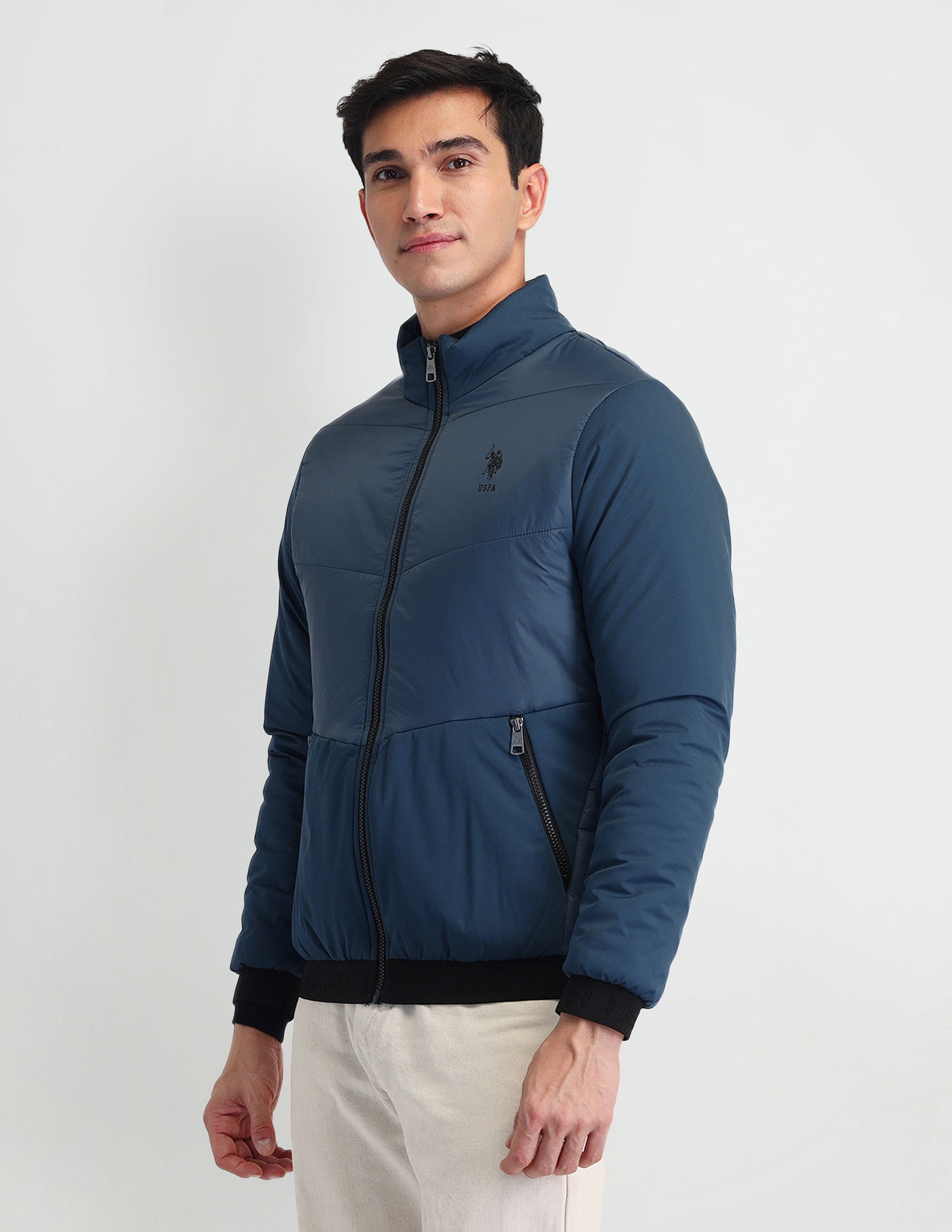 U.S. Polo Assn. Denim Co. Regular Fit Solid Padded Jacket