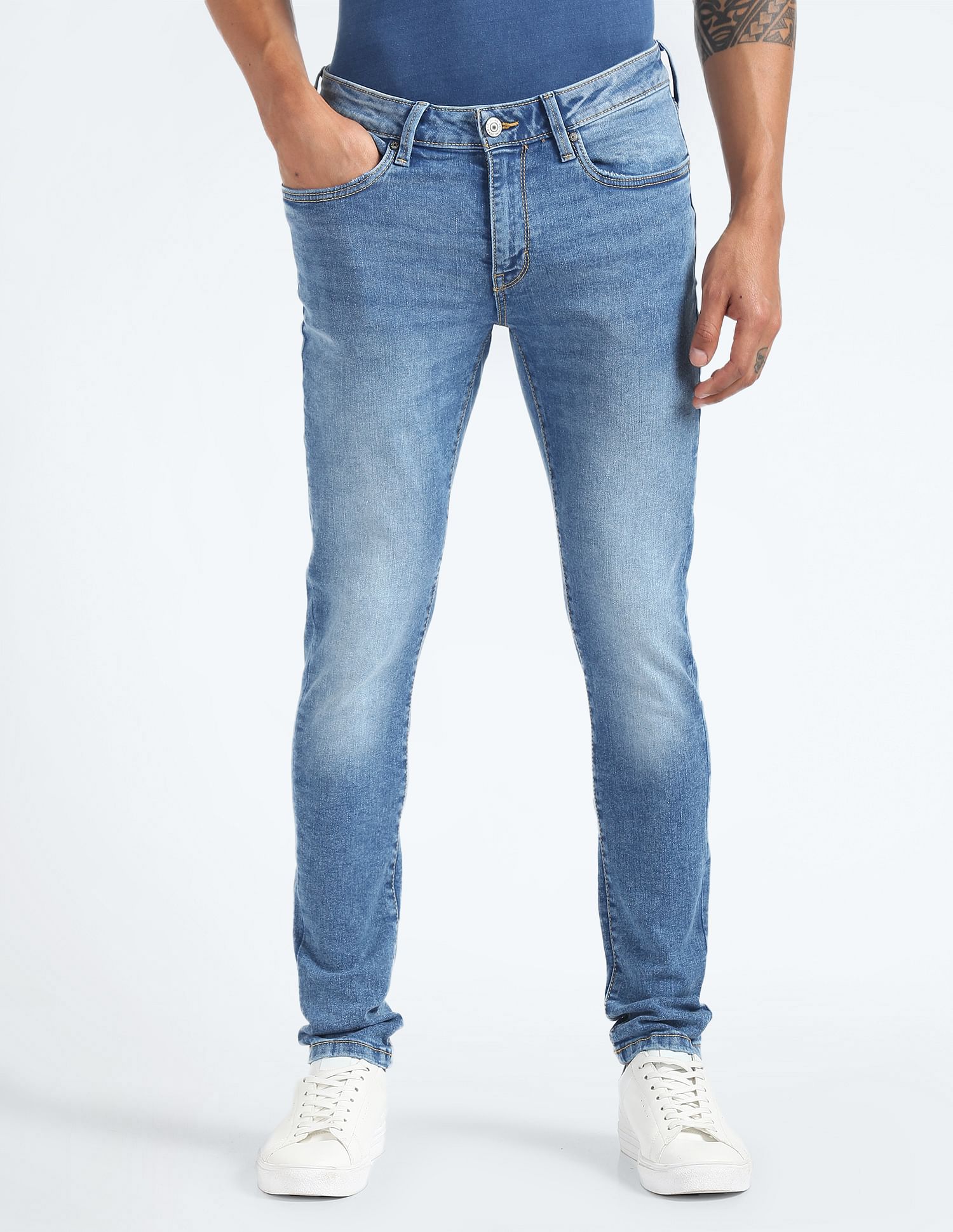 Flying Machine Low Rise Jackson Super Skinny Fit Jeans