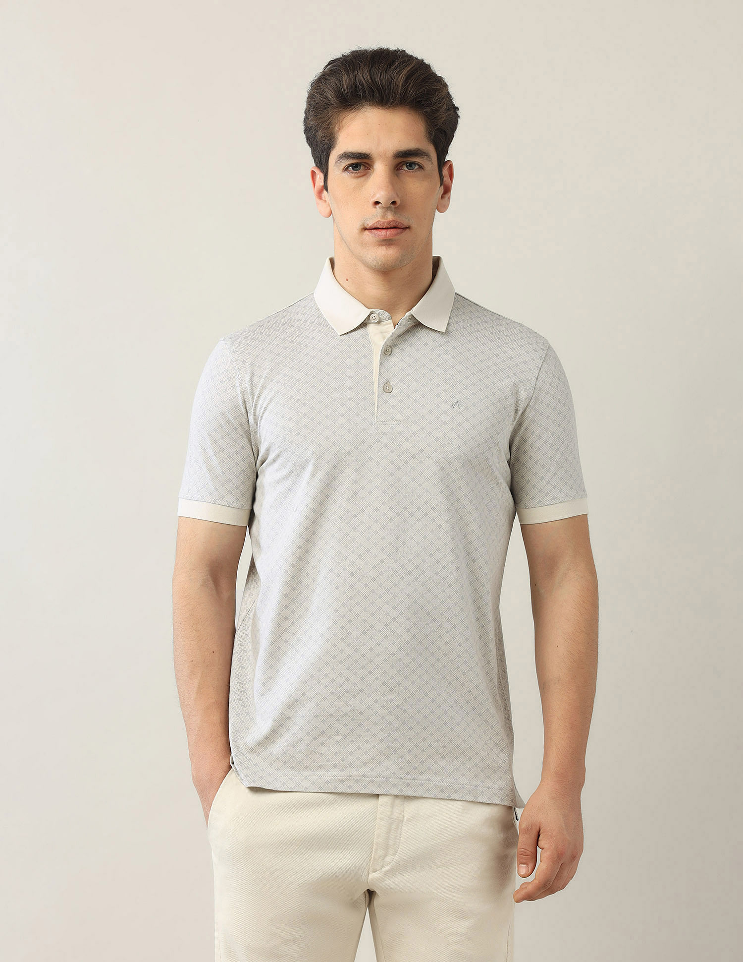 Arrow Textured Regular Fit Polo Shirt