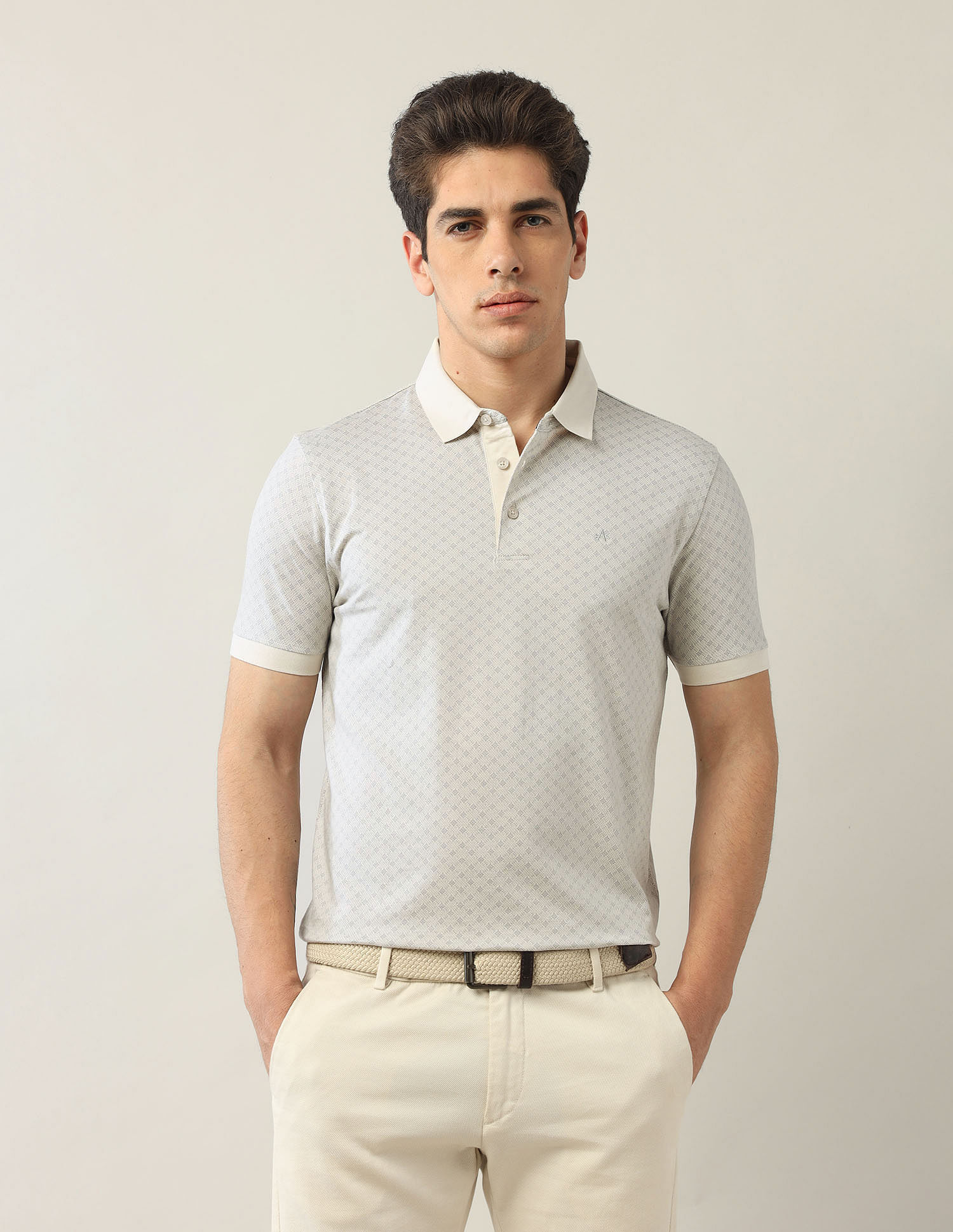 Arrow Textured Regular Fit Polo Shirt