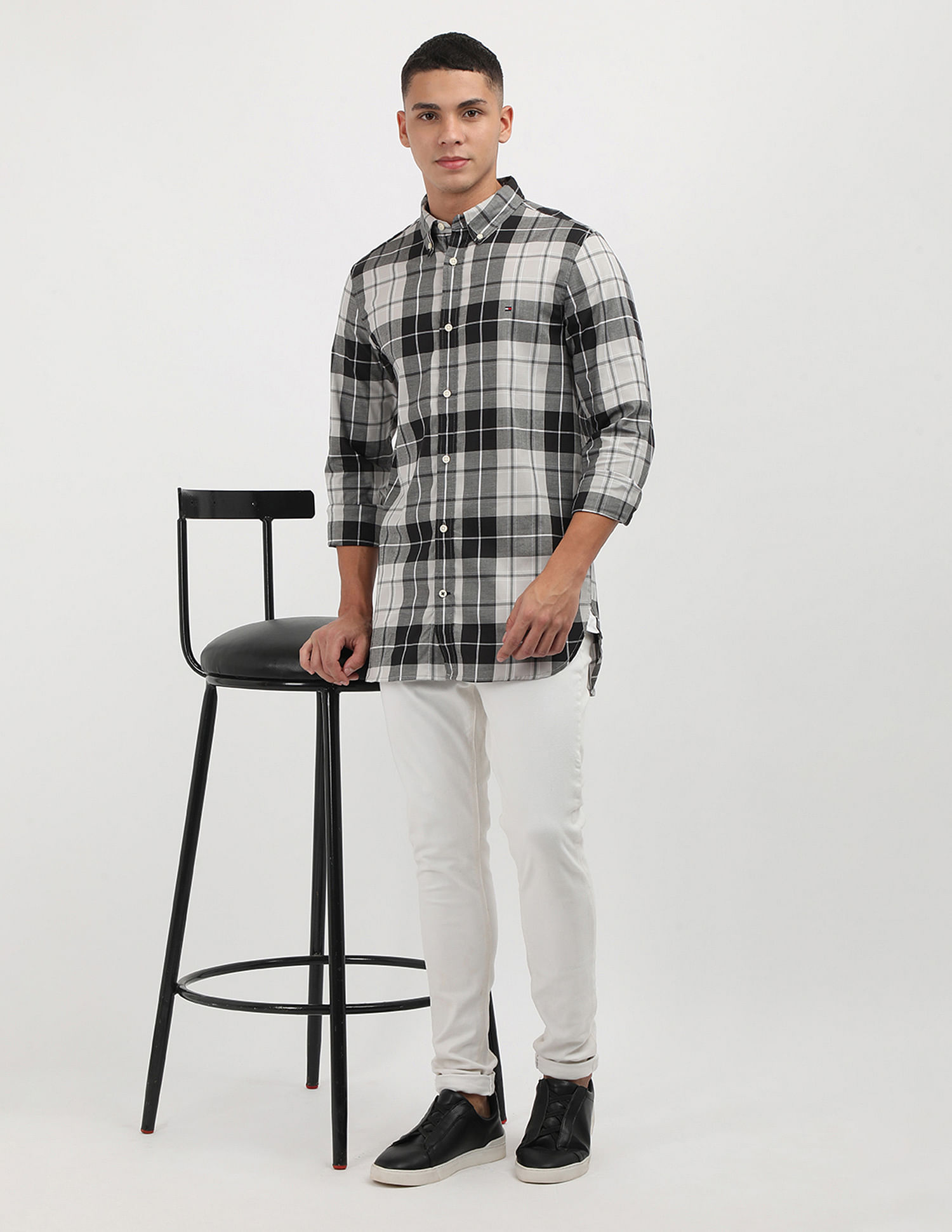 Tommy Hilfiger Core Flex Poplin Plaid Shirt