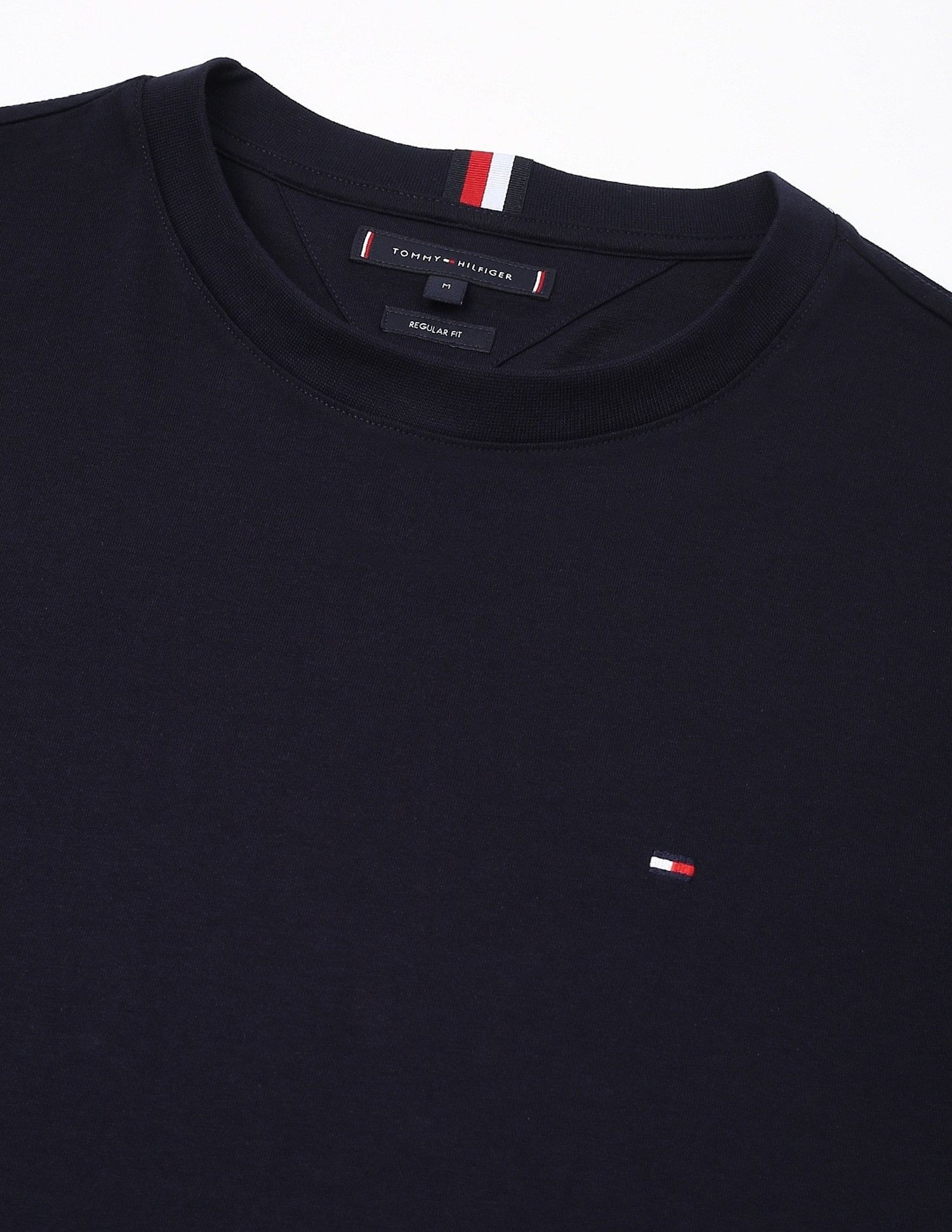 Tommy Hilfiger Solid Regular-Fit Cotton T-Shirt