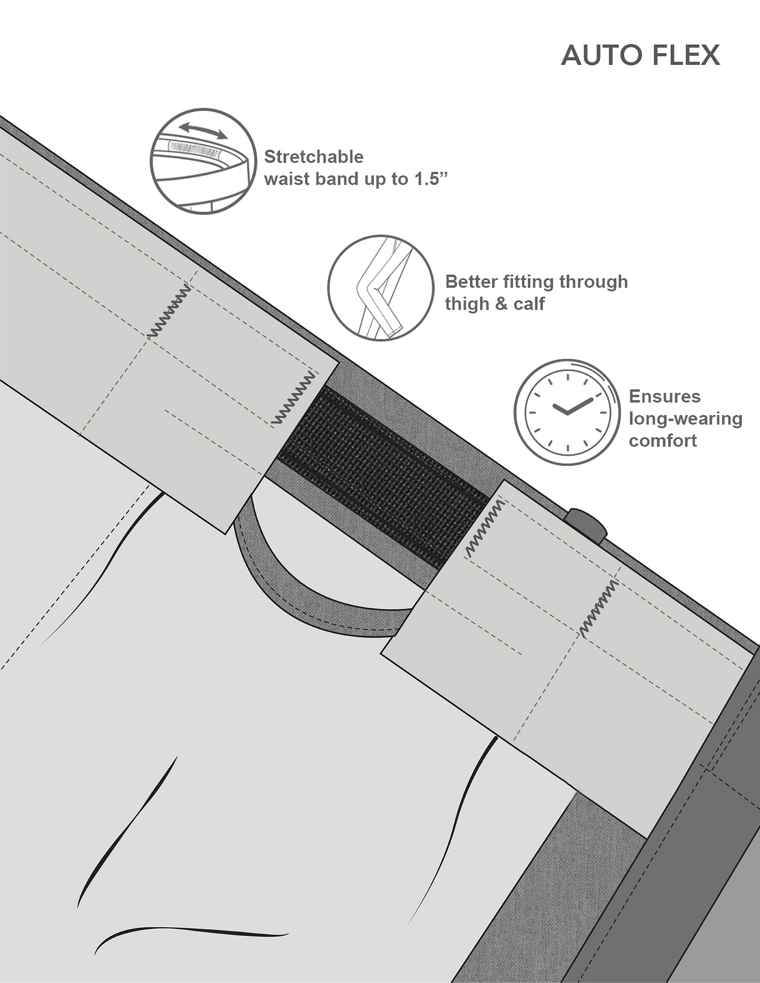 Arrow Autoflex Slim Trousers