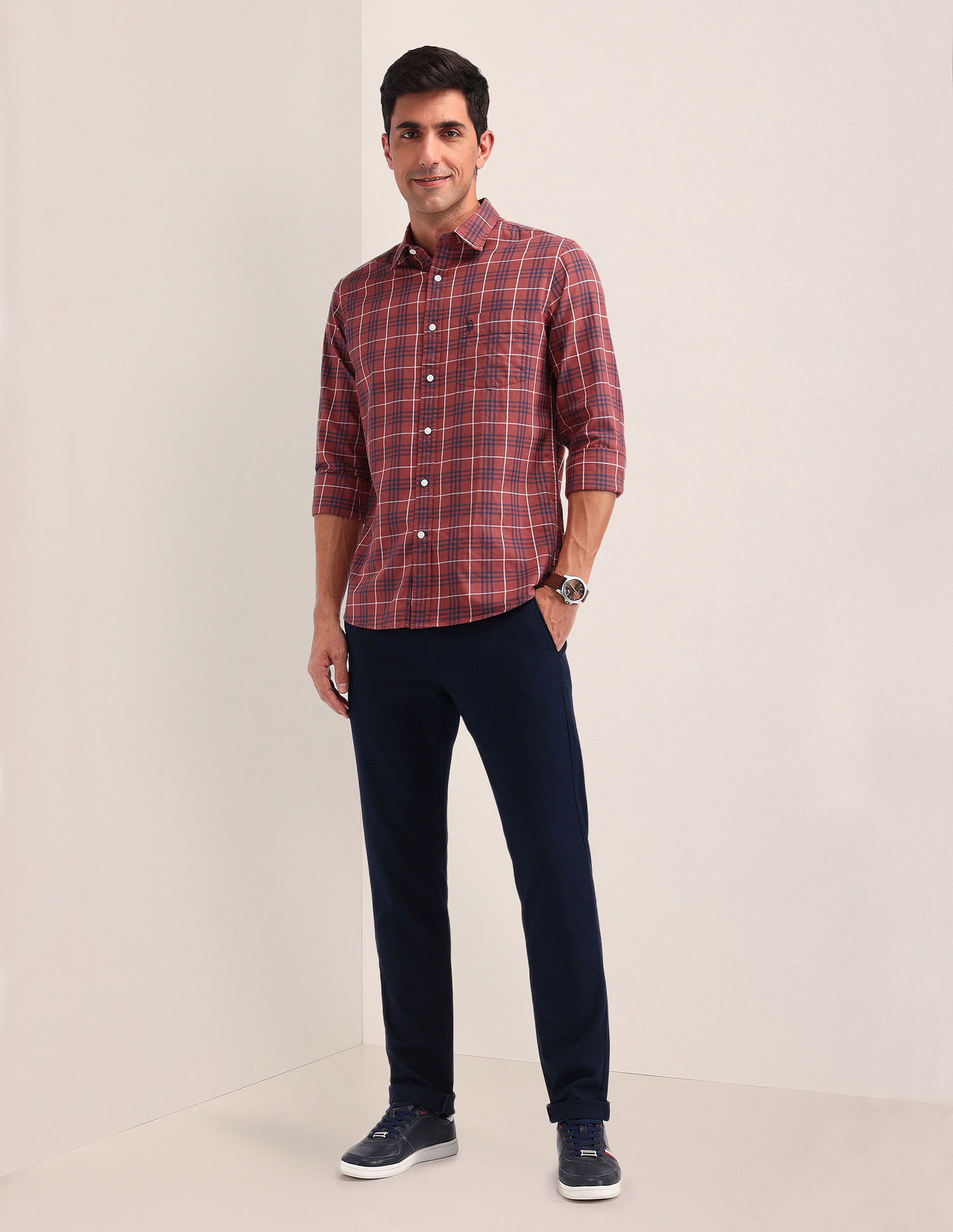 U.S. Polo Assn. Plaid Checked Twill Shirt