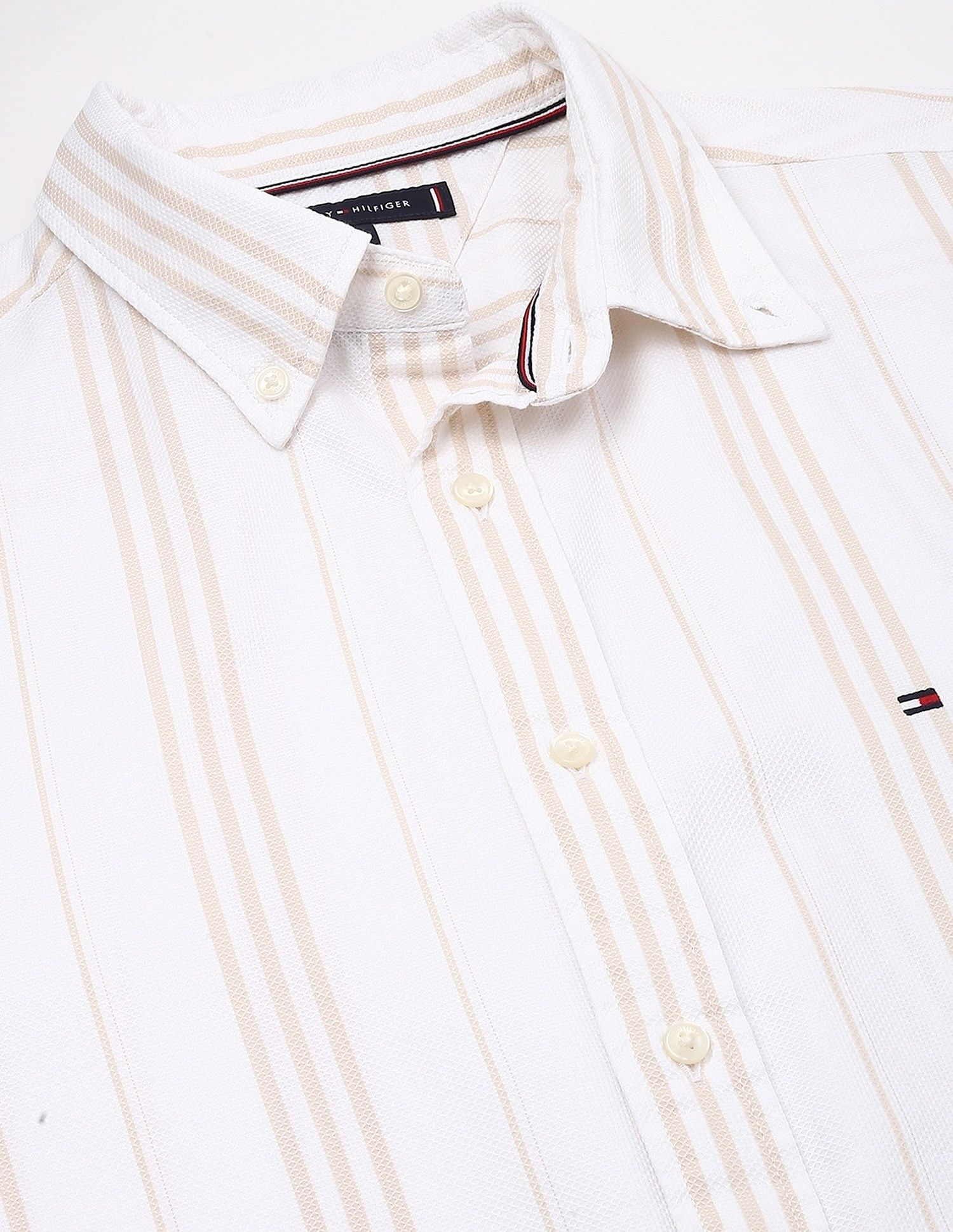 Tommy Hilfiger Striped Regular-Fit Dobby Shirt