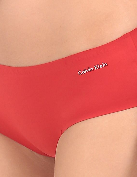 Buy Calvin Klein Underwear Women Red Invisibles Solid Stretch