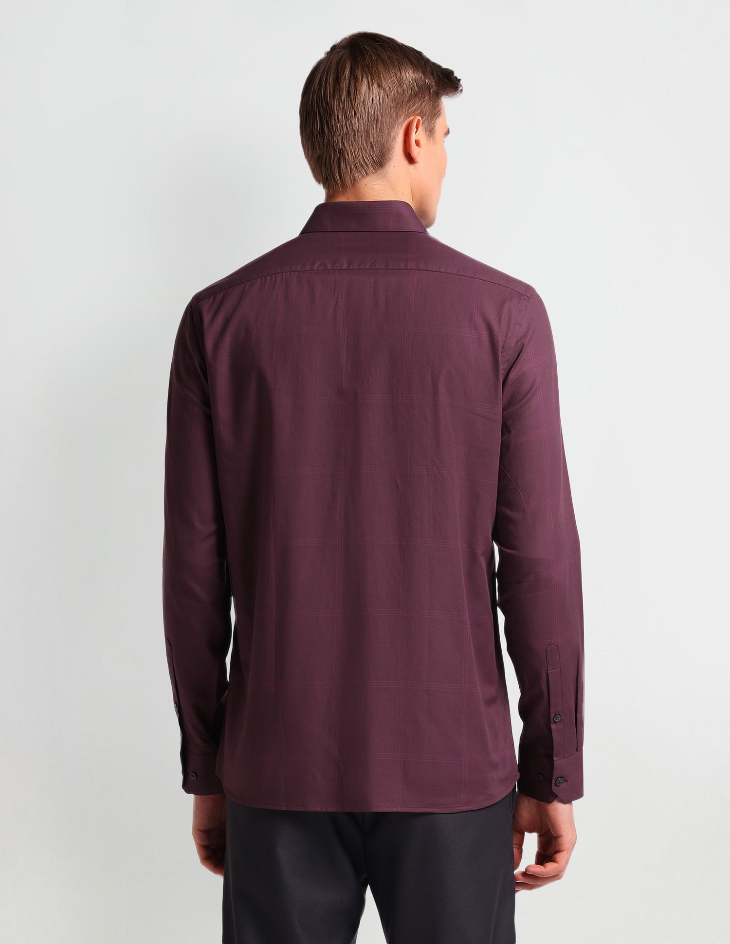 Arrow Windowpane Check Twill Shirt