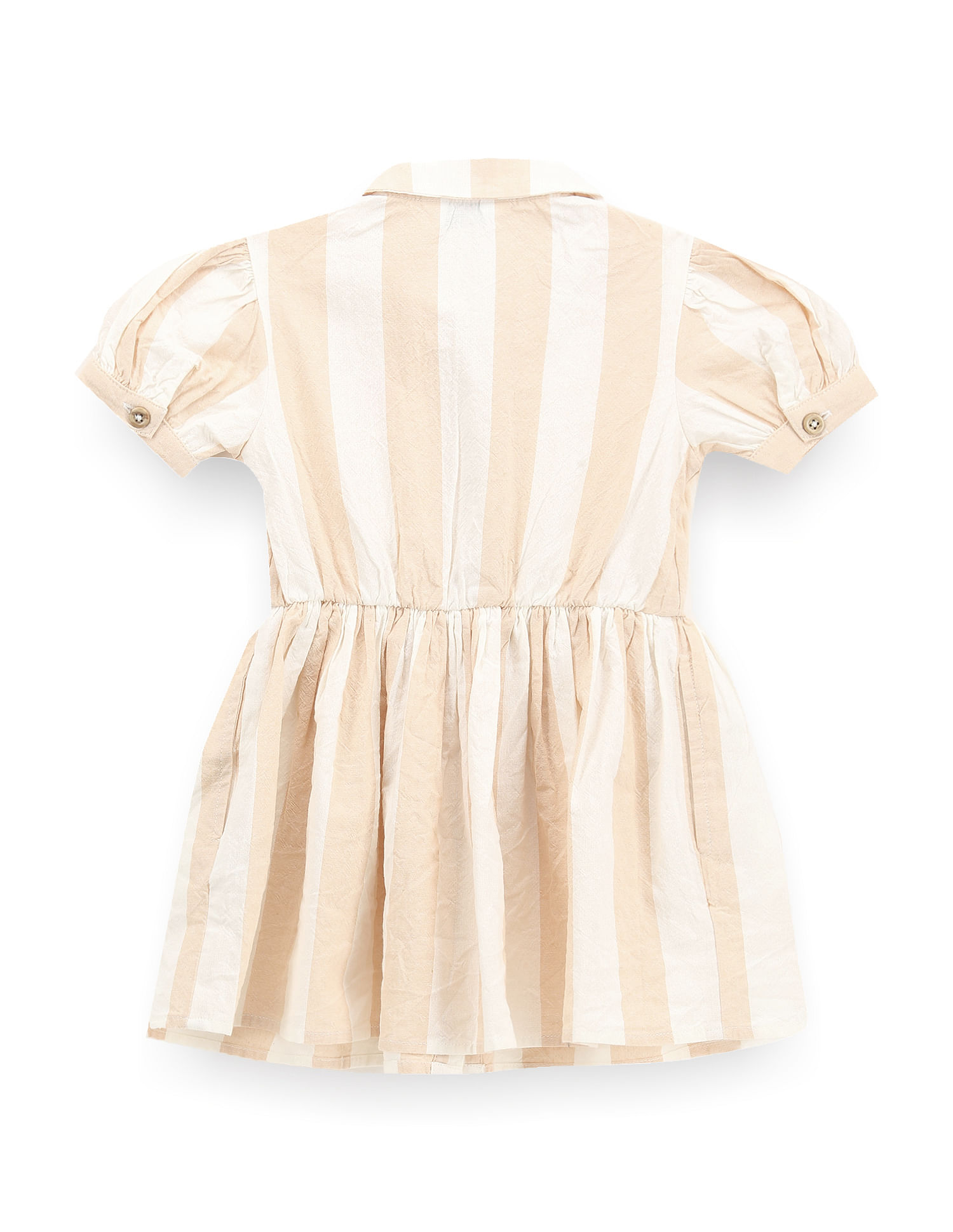 U.S. Polo Assn. Kids Girls Peter Pan Collar Shirt Dress