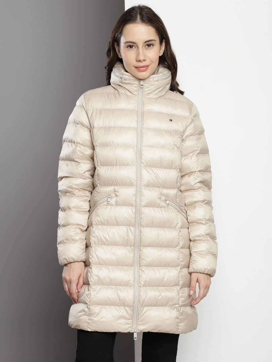 Buy Tommy Hilfiger Global Stripe Longline Puffer Jacket