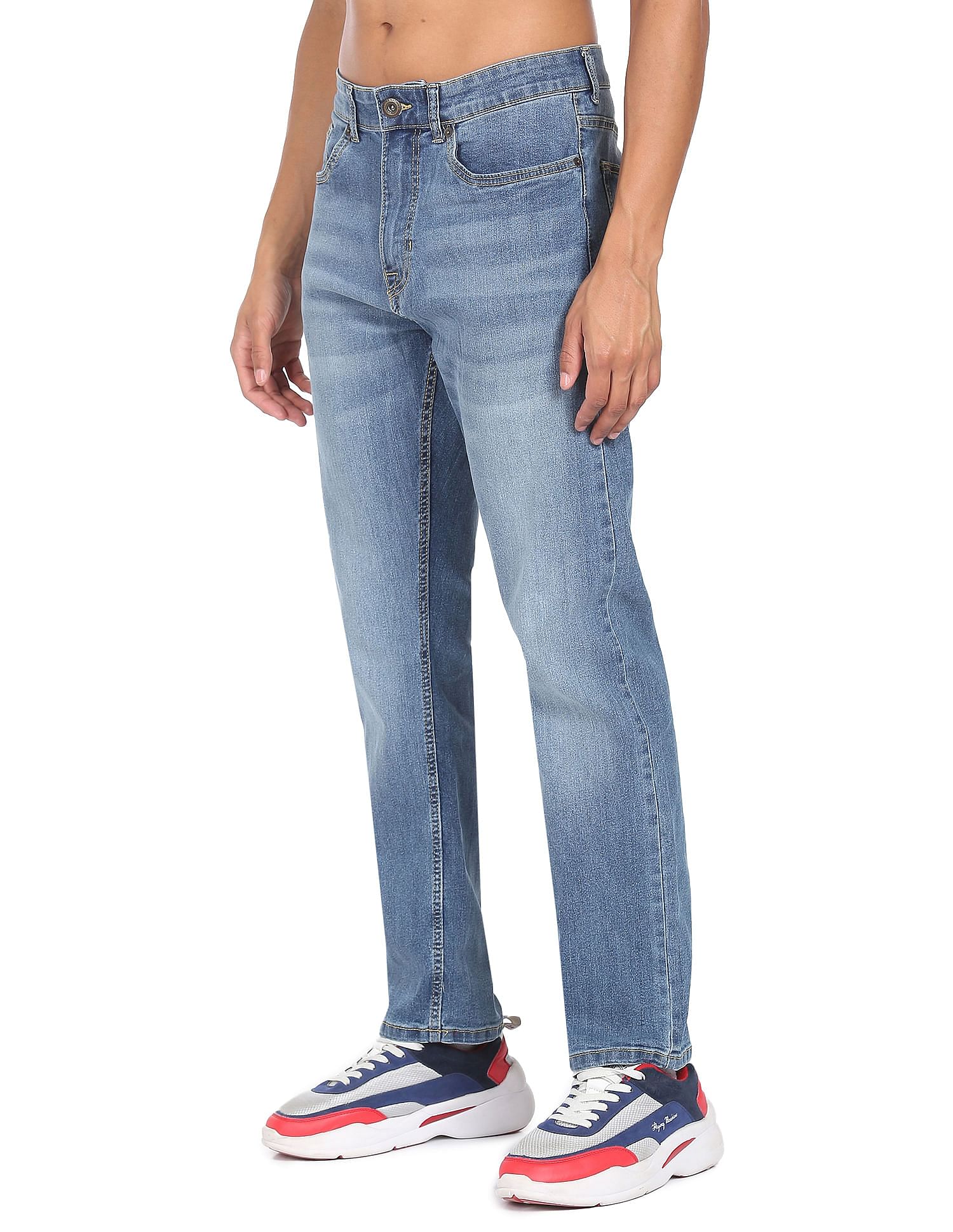 Flying Machine F-Jango Straight Fit Stone Wash Jeans