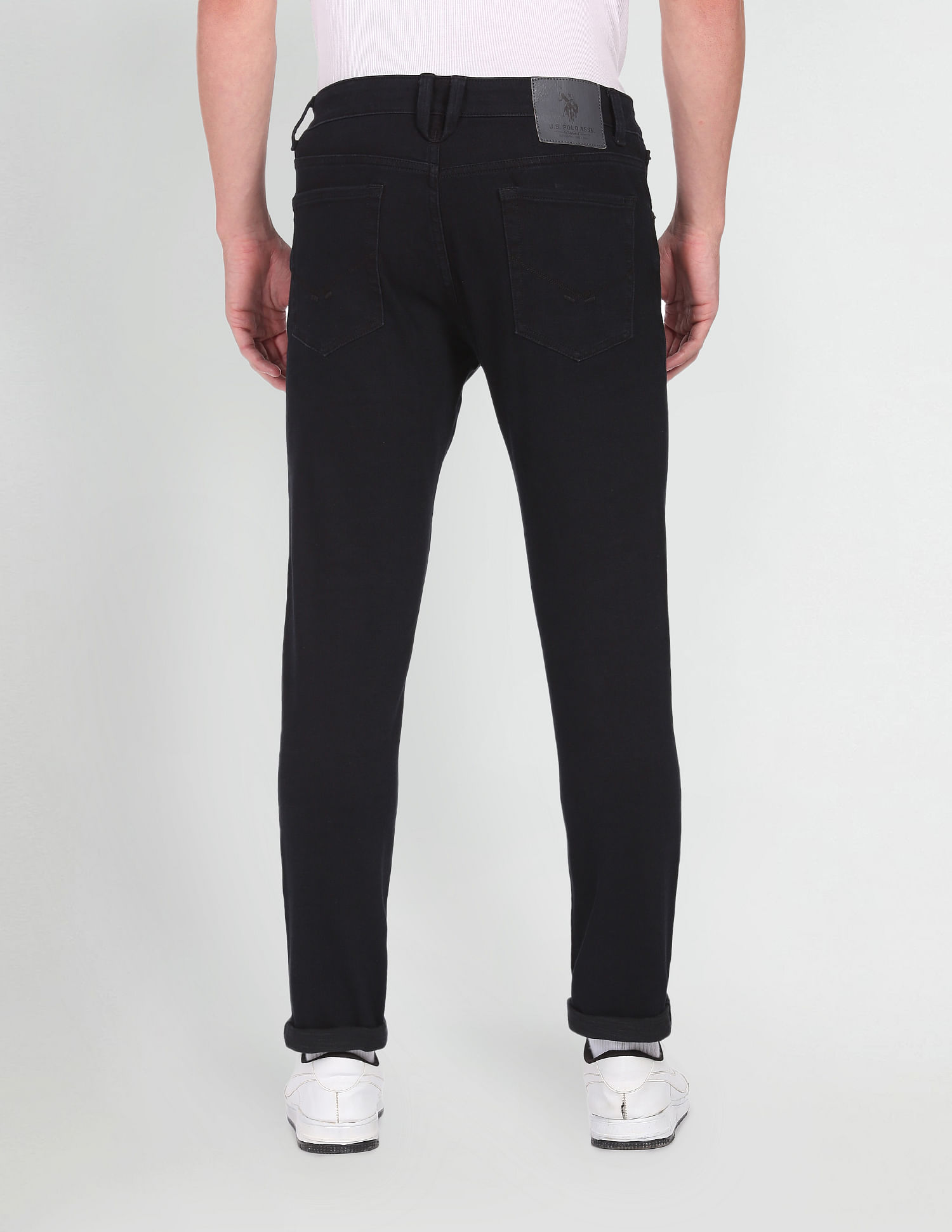 U.S. Polo Assn. Denim Co. Brandon Slim Tapered Fit Black Jeans