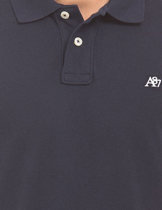 Aeropostale Long Sleeve Pique Polo Shirt