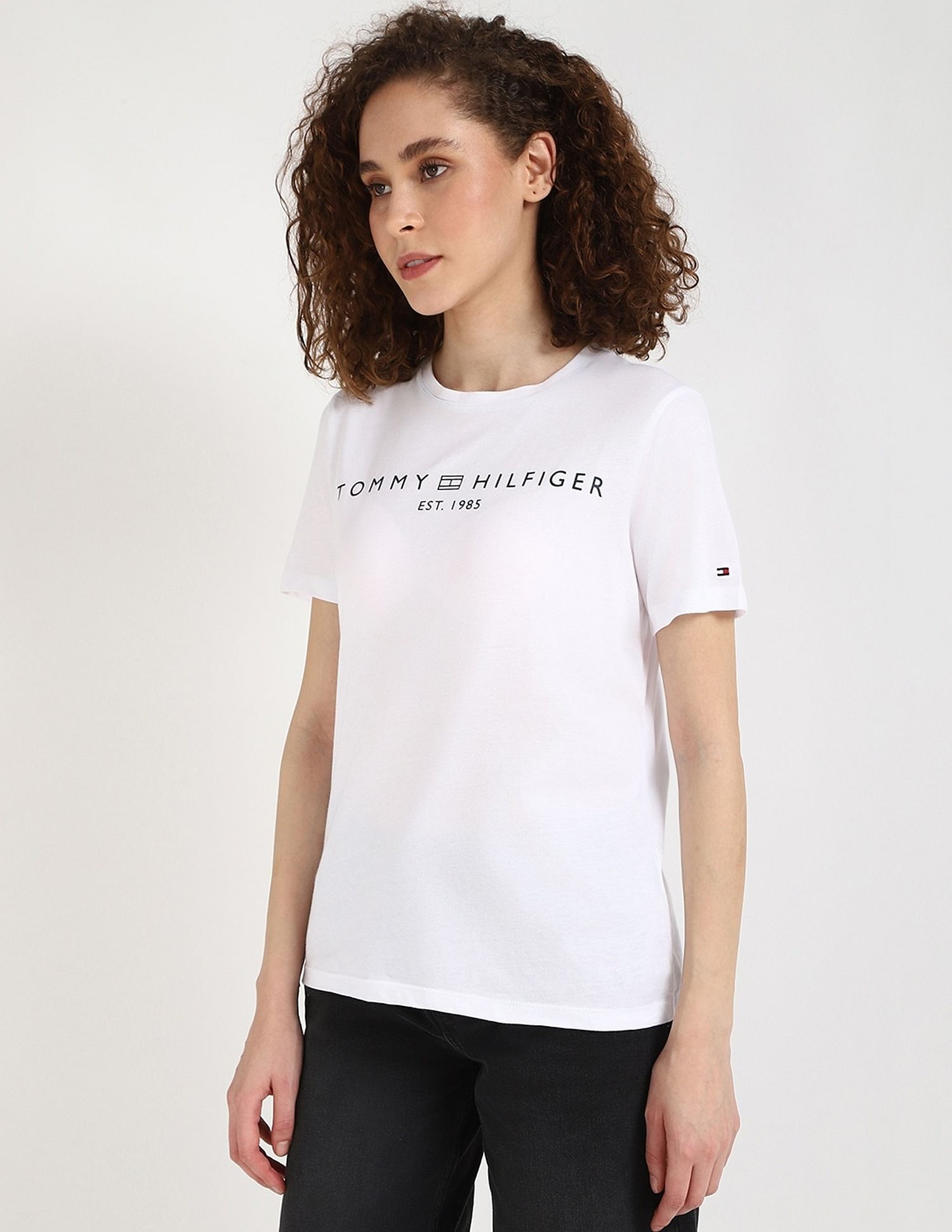 Tommy Hilfiger Embroidered Logo Regular-Fit Cotton T-Shirt