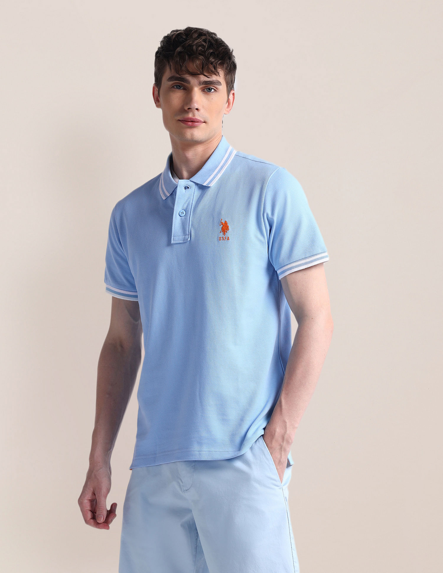 U.S. Polo Assn. Short Sleeve Slim Fit Logo Polo Shirt