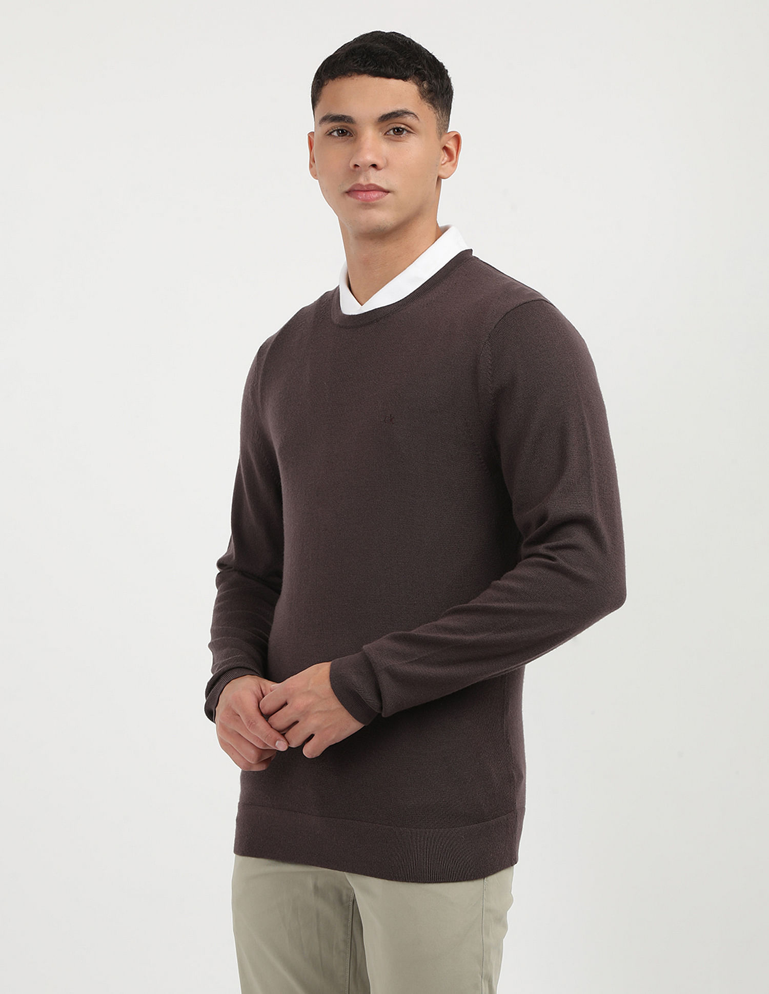 Calvin Klein Merino Crew Neck Sweater