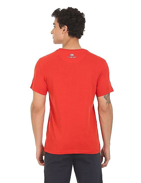 U.S. Polo Assn. Denim Co. Crew Neck Cotton Brand Print T-Shirt
