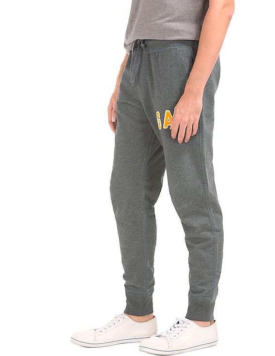Buy GAP Men Grey Textured Logo Sweatpants - NNNOW.com