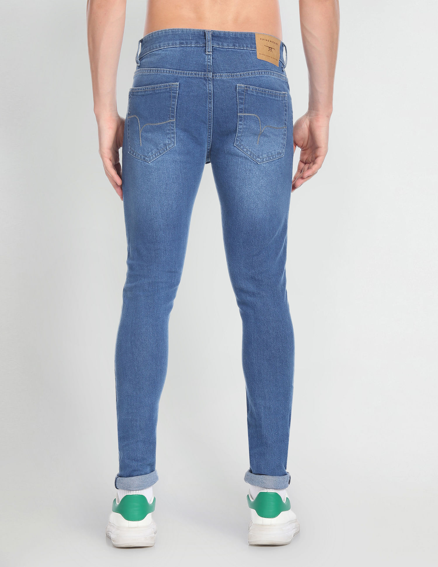 Flying Machine Stone Wash Jackson Skinny Fit Jeans