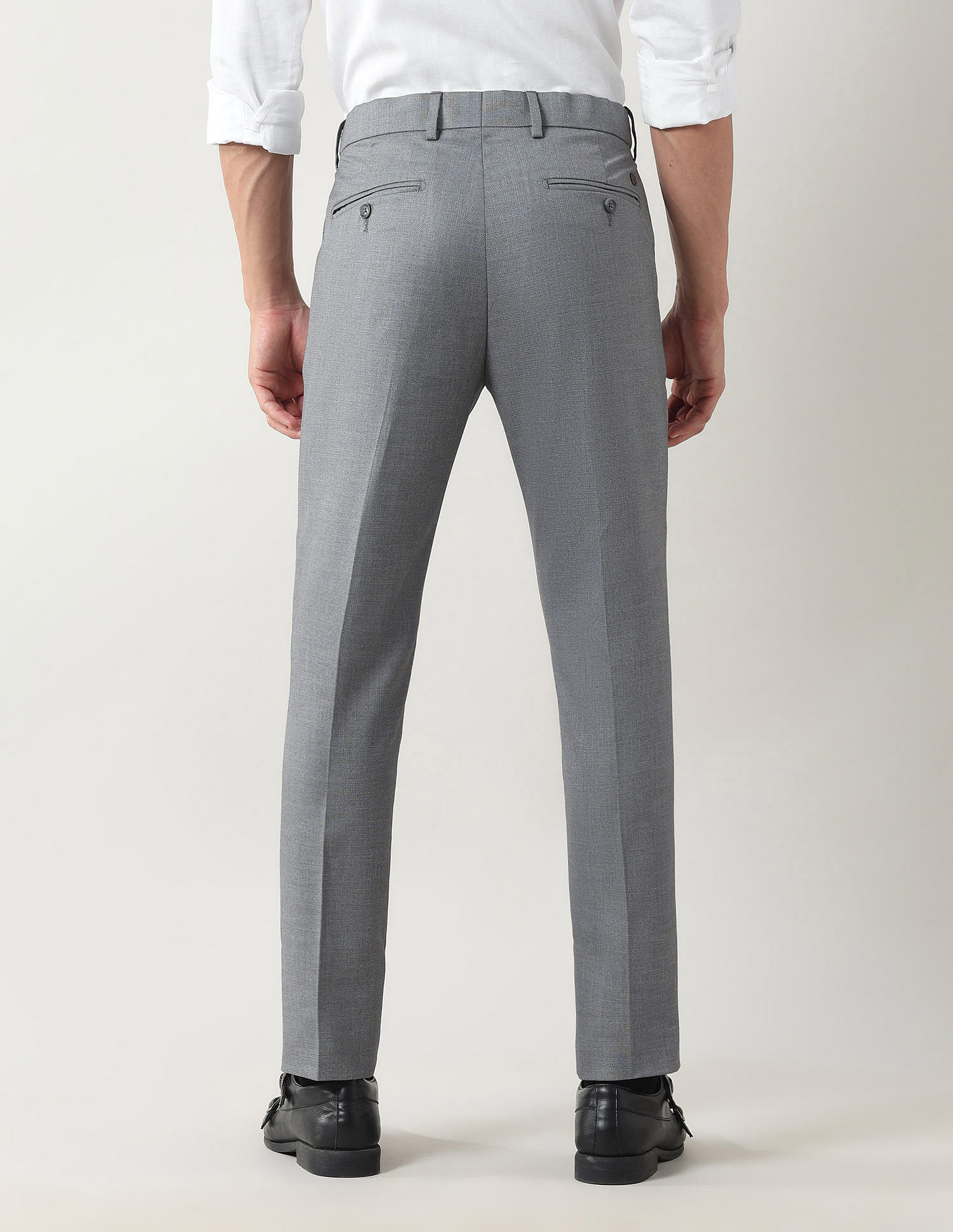 Arrow Slim Fit Dobby Weave Trousers