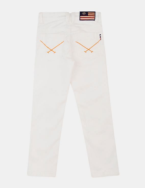 U.S. Polo Assn. Kids Solid Slim Fit Jeans