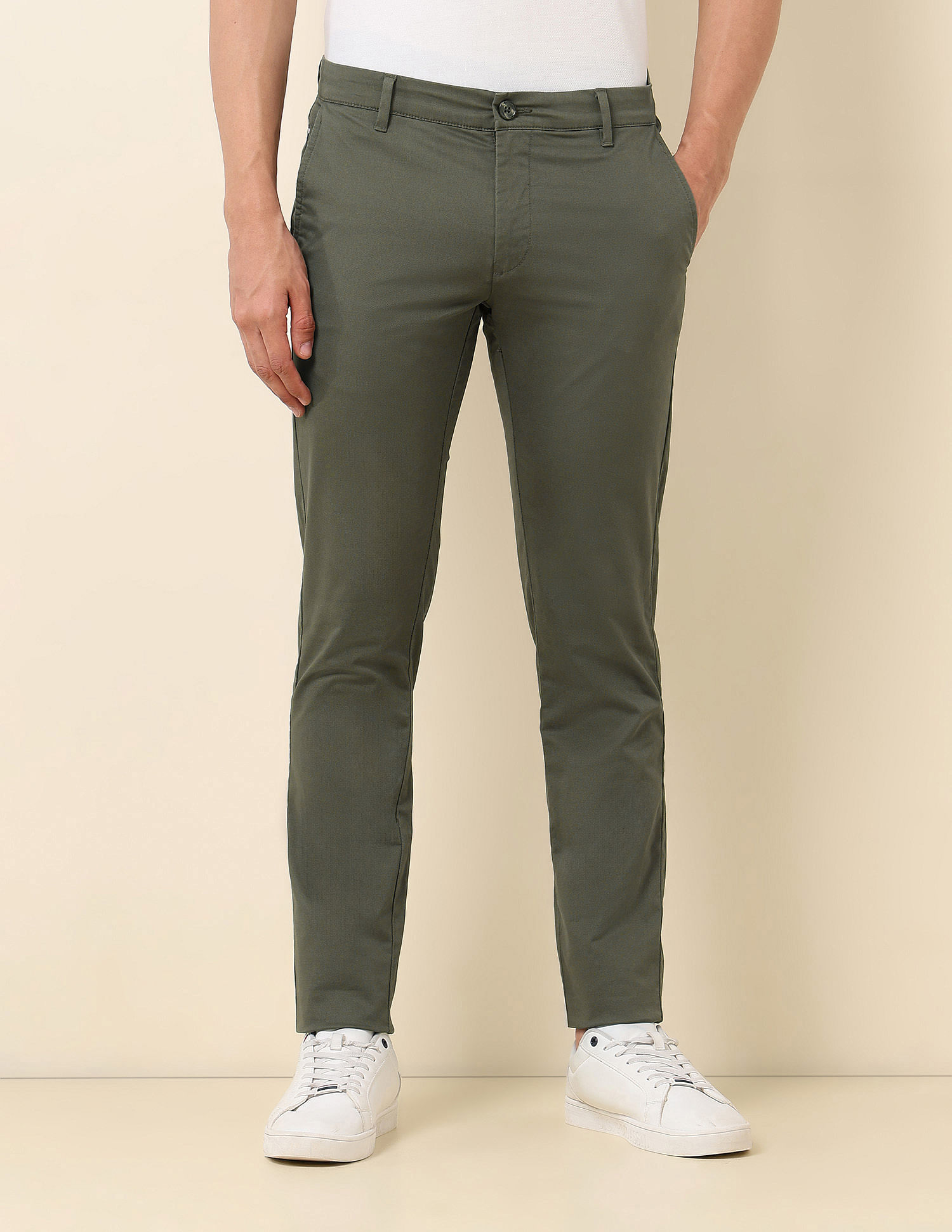 U.S. Polo Assn. Austin Slim Fit Textured Trousers