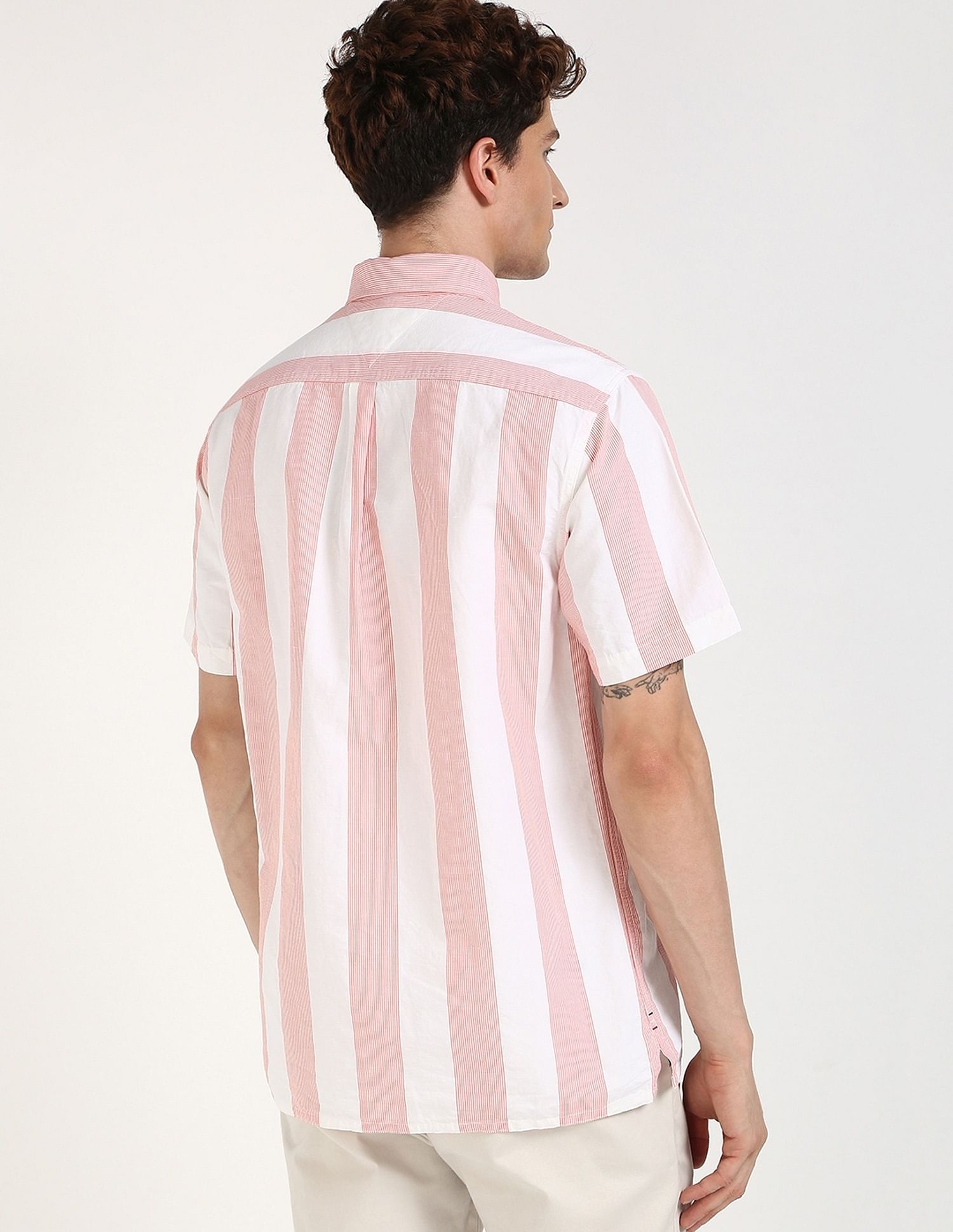 Tommy Hilfiger Striped Regular-Fit Cotton Shirt