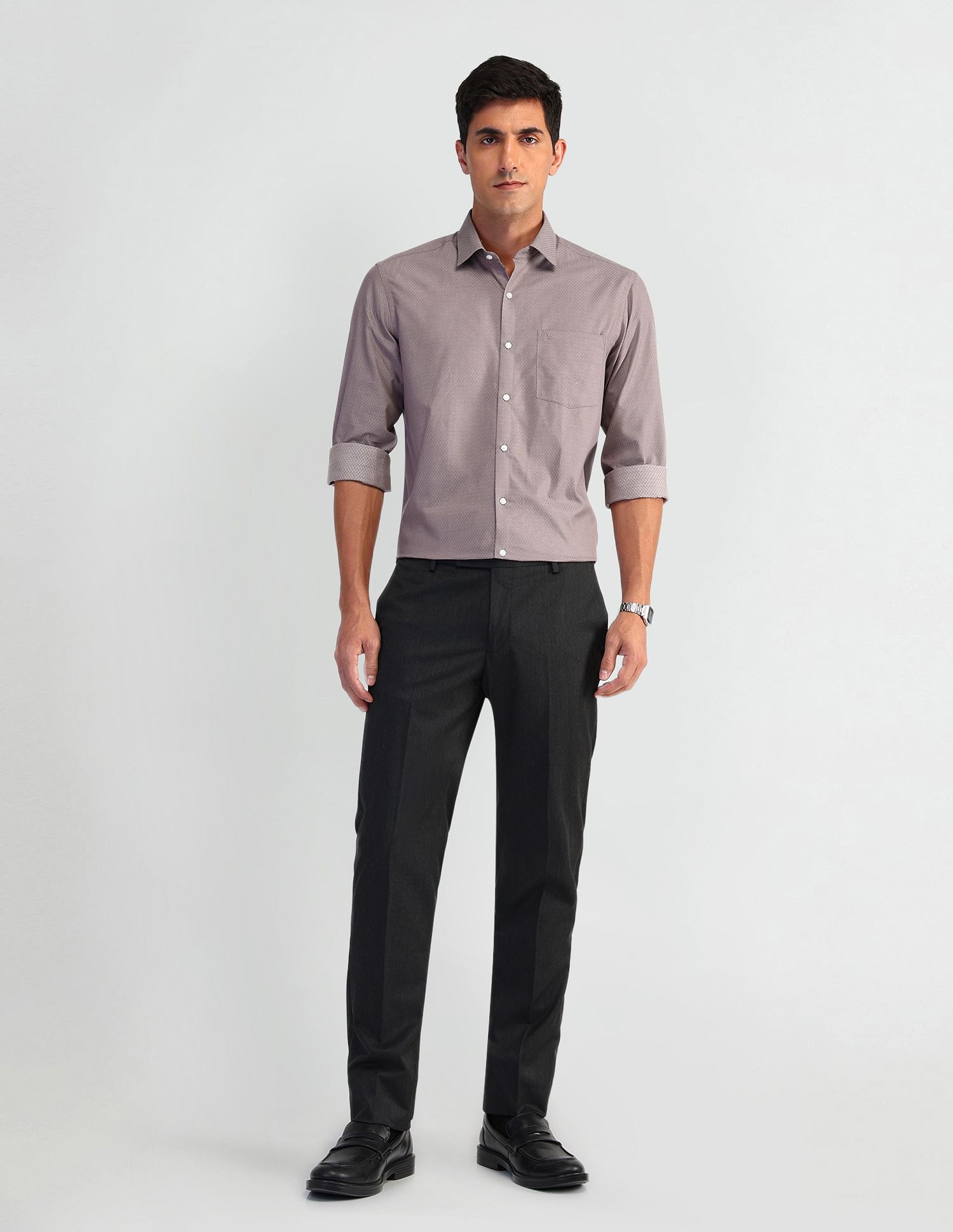 Arrow Manhattan Slim Fit Dobby Shirt