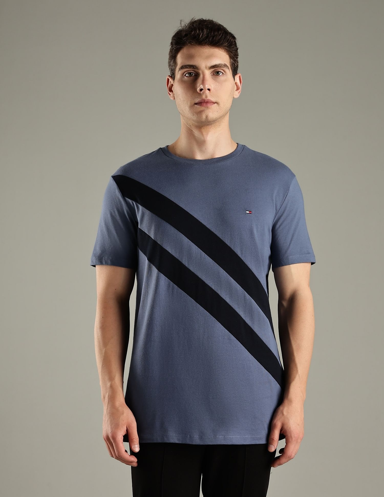 Tommy Hilfiger Striped Regular-Fit Cotton T-Shirt
