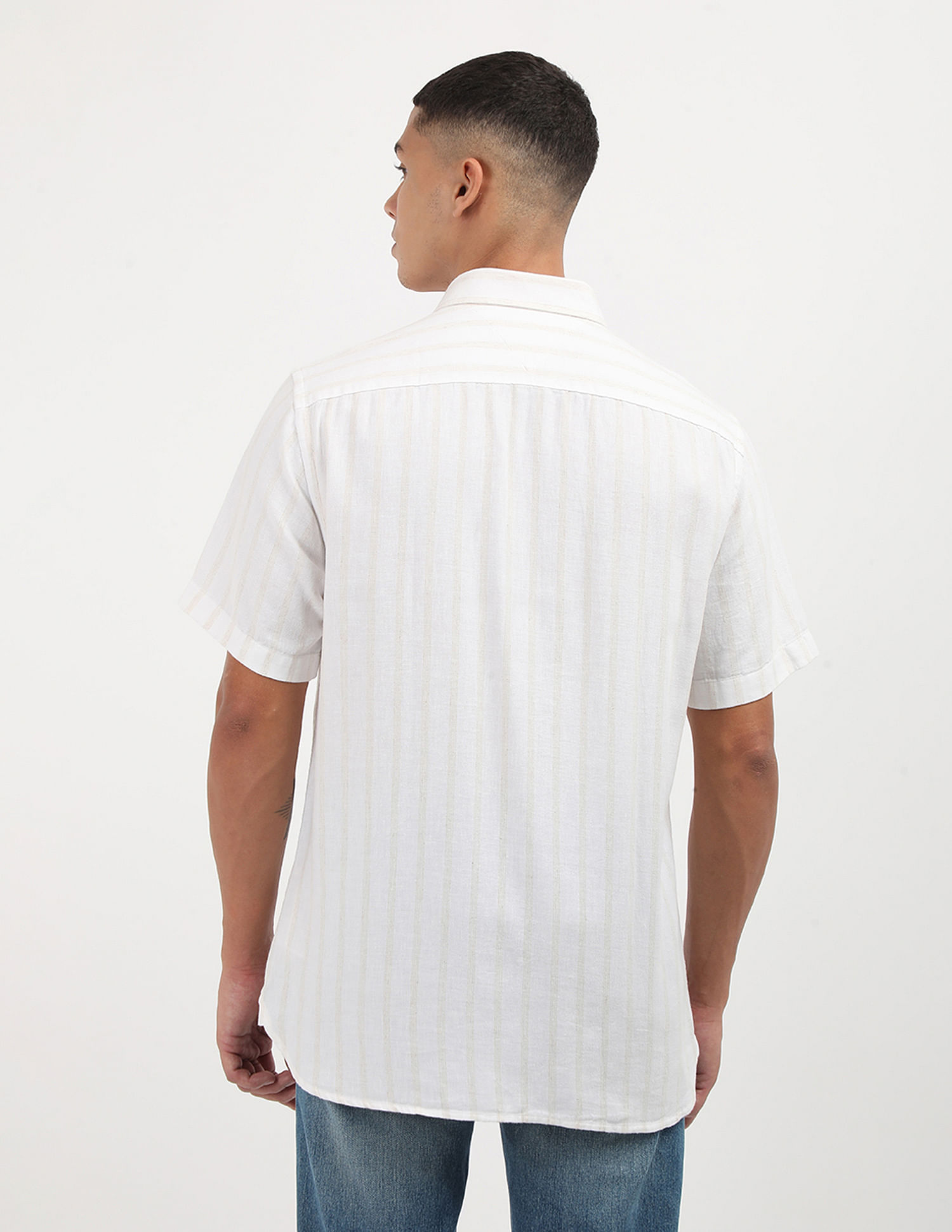 Tommy Hilfiger Textured Linen Regular Shirt