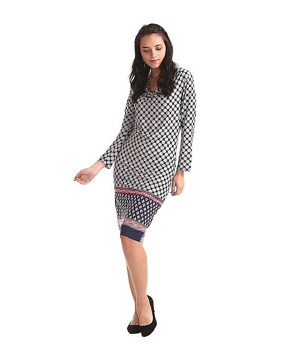 U.S. Polo Assn. Women Long Sleeve A-Line Dress