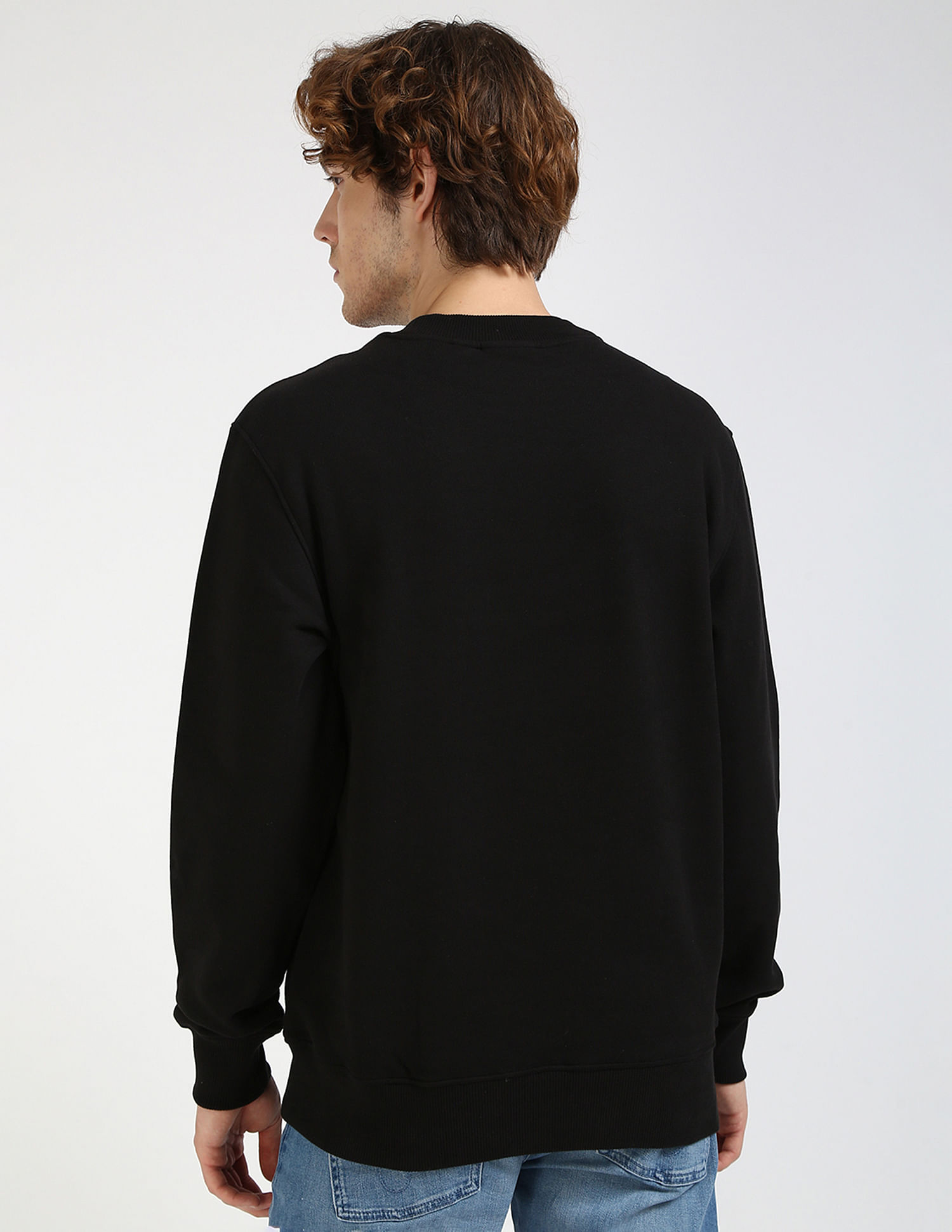 Calvin Klein Jeans Brand Printed Regular Fit Sweatshirt