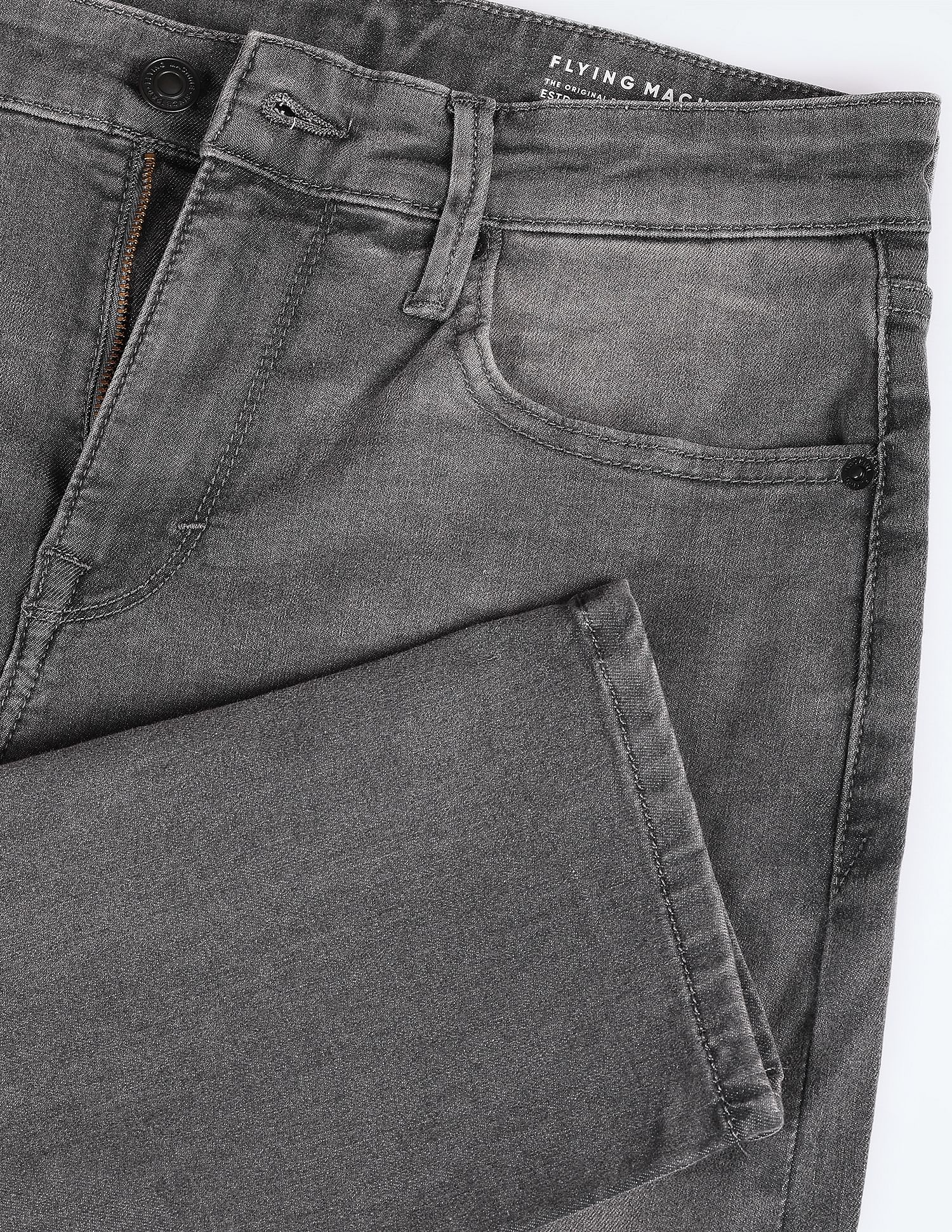 Flying Machine Slim Tapered Fit Stone Wash Jeans