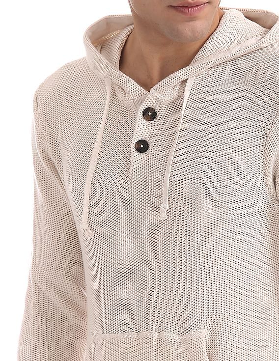 Aeropostale Hooded Knit Sweatshirt