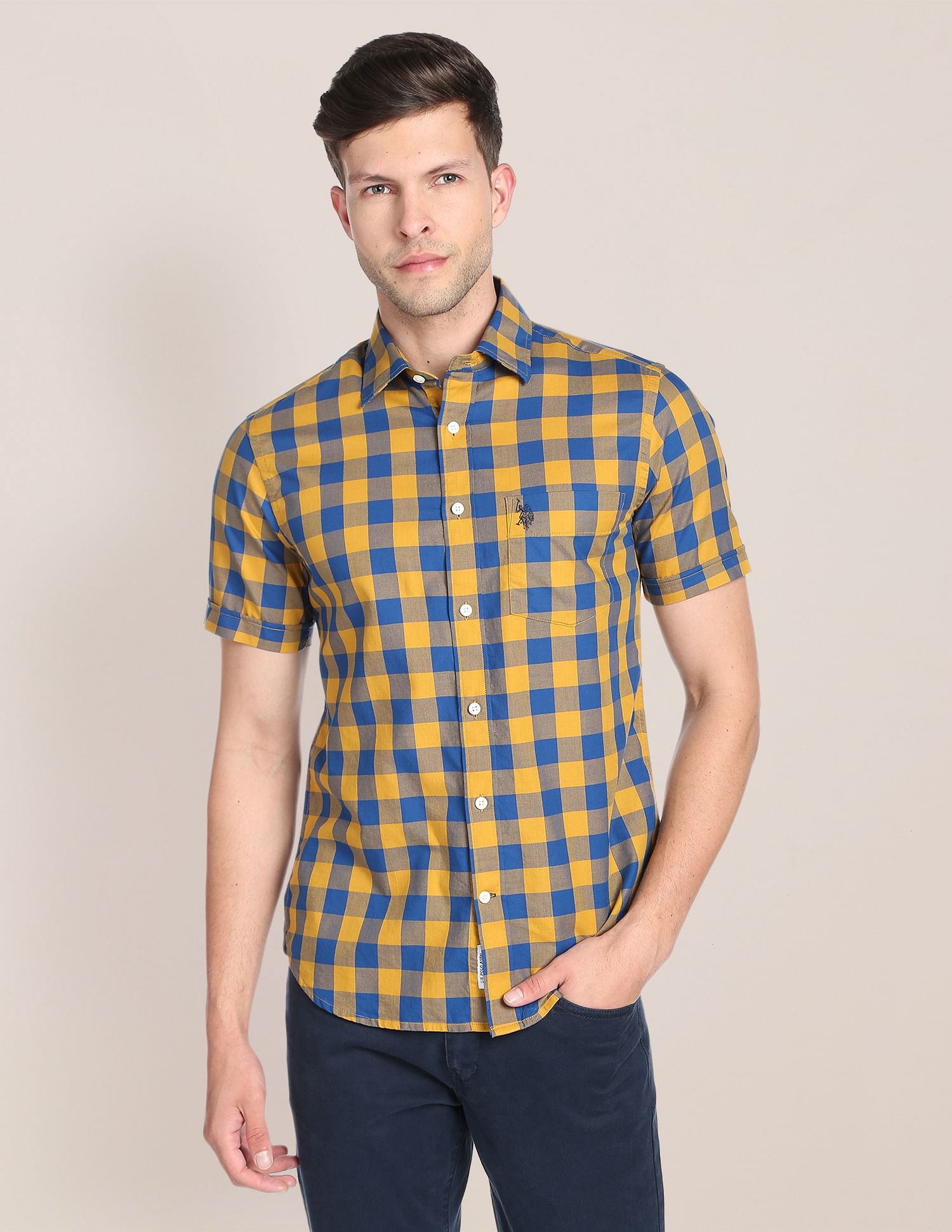 U.S. Polo Assn. Buffalo Check Twill Casual Shirt