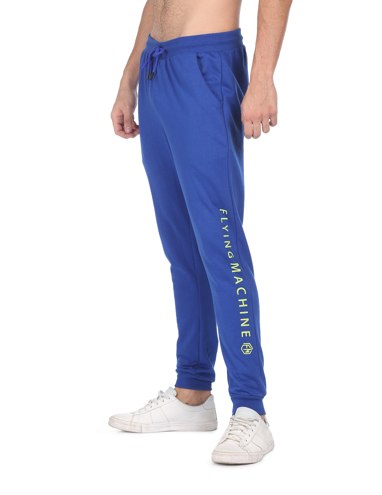 Buy Flying Machine Panelled Polyester Joggers 