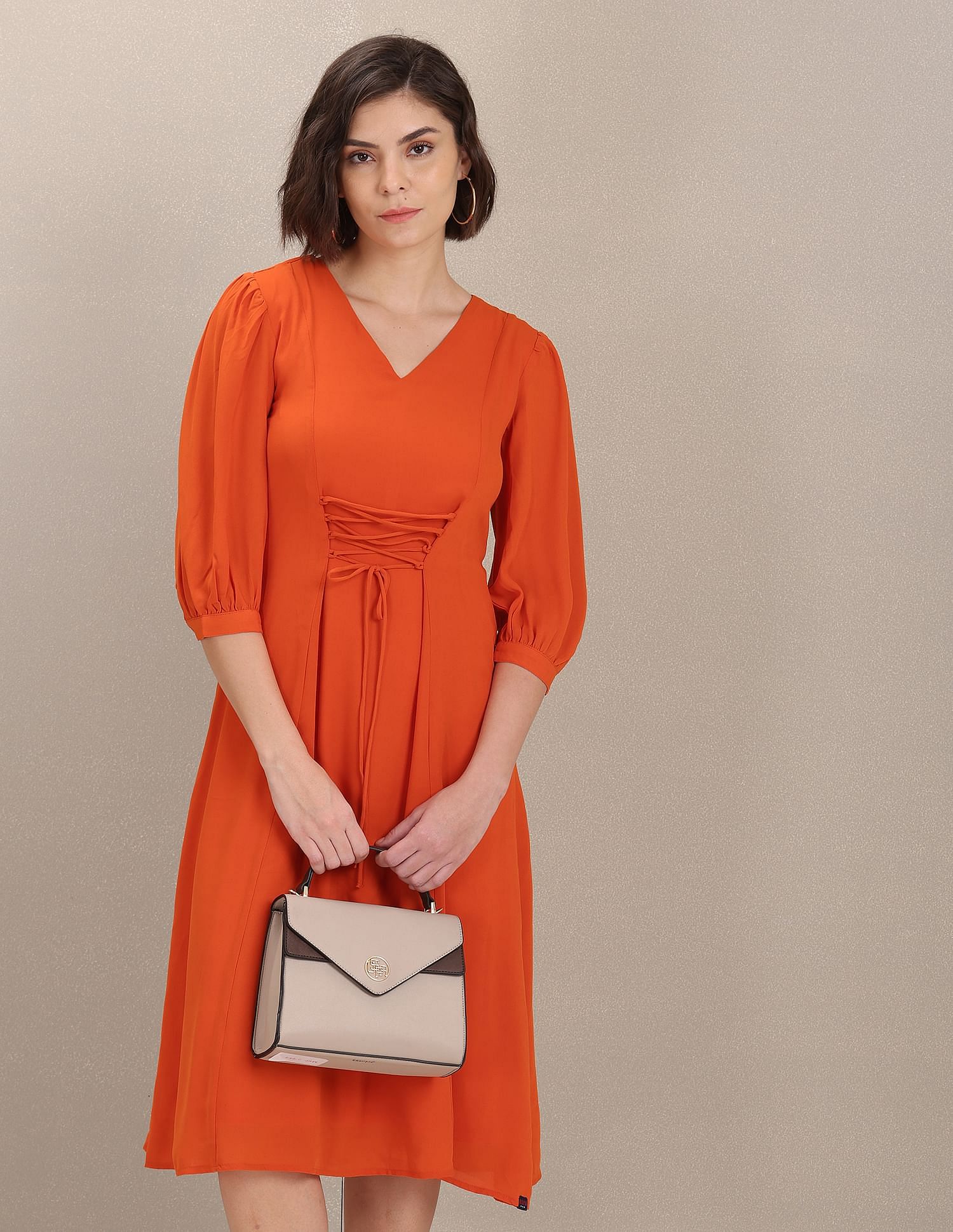 Hot Spring Autumn European Simple Three Quarter Sleeve Ladys Elegant Causal  Dress OL Party Dresses Women Red Dress From Jewelrytrend, $21.51 |  DHgate.Com