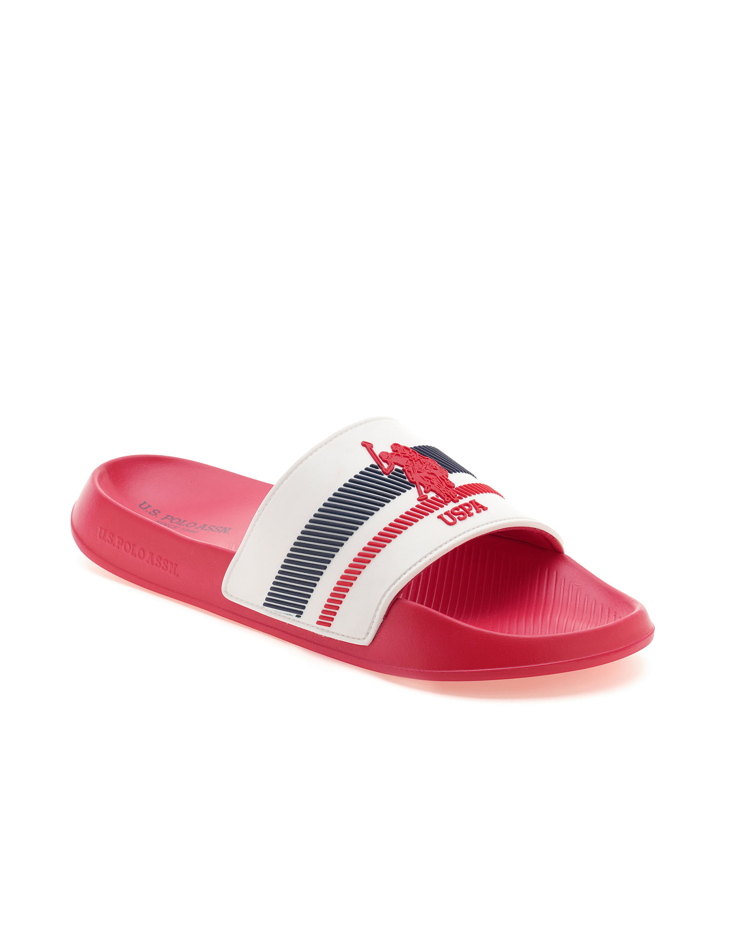 U.S. Polo Assn. Men Rafa Printed Sliders