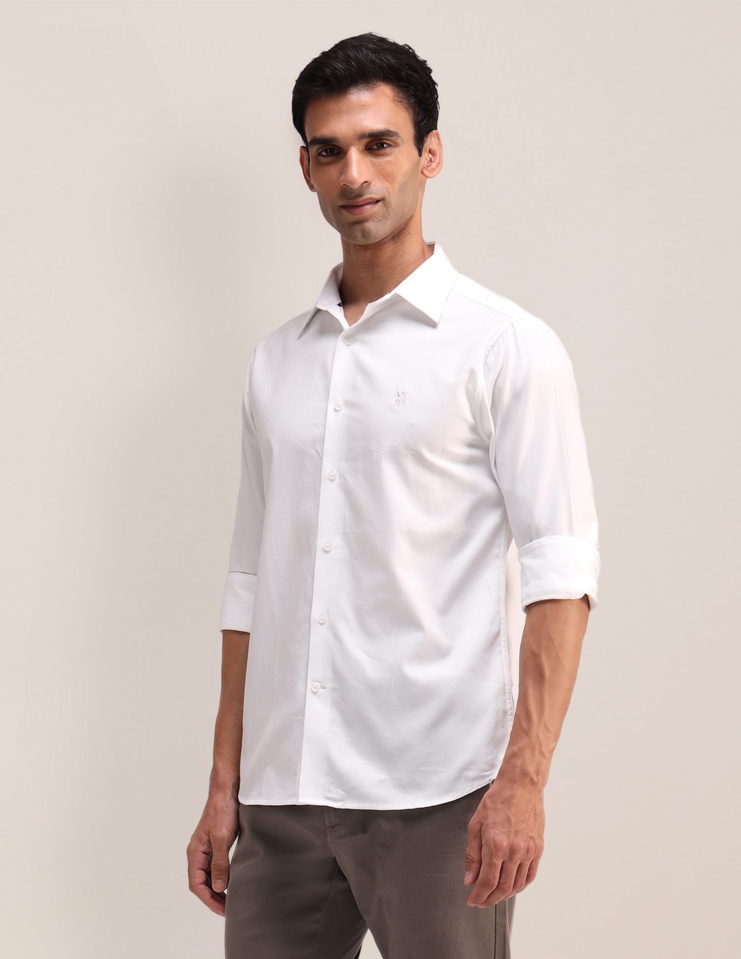 U.S. Polo Assn. Textured Pattern Dobby Shirt