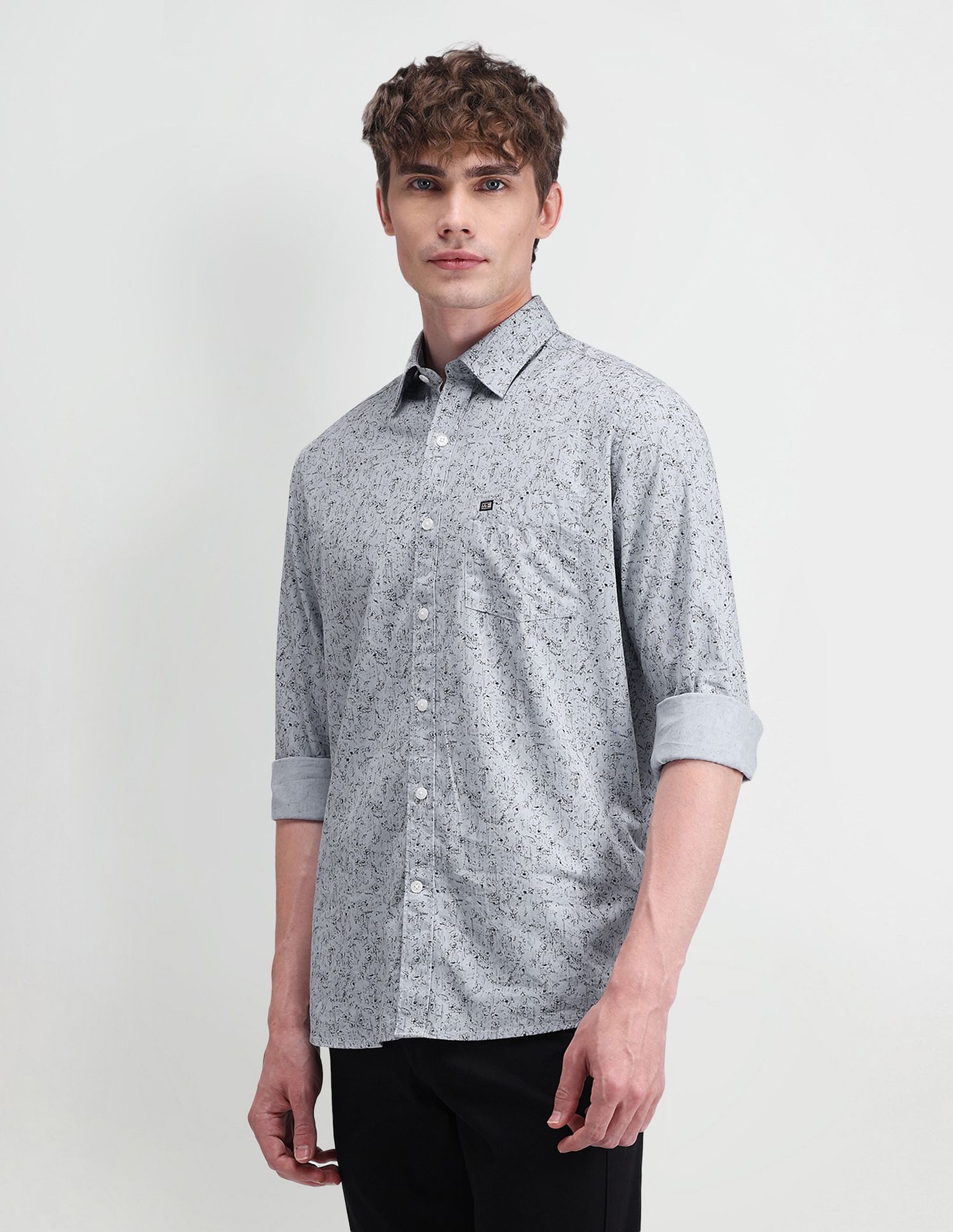 Arrow Sport Brooklyn Fit All-over Print Shirt